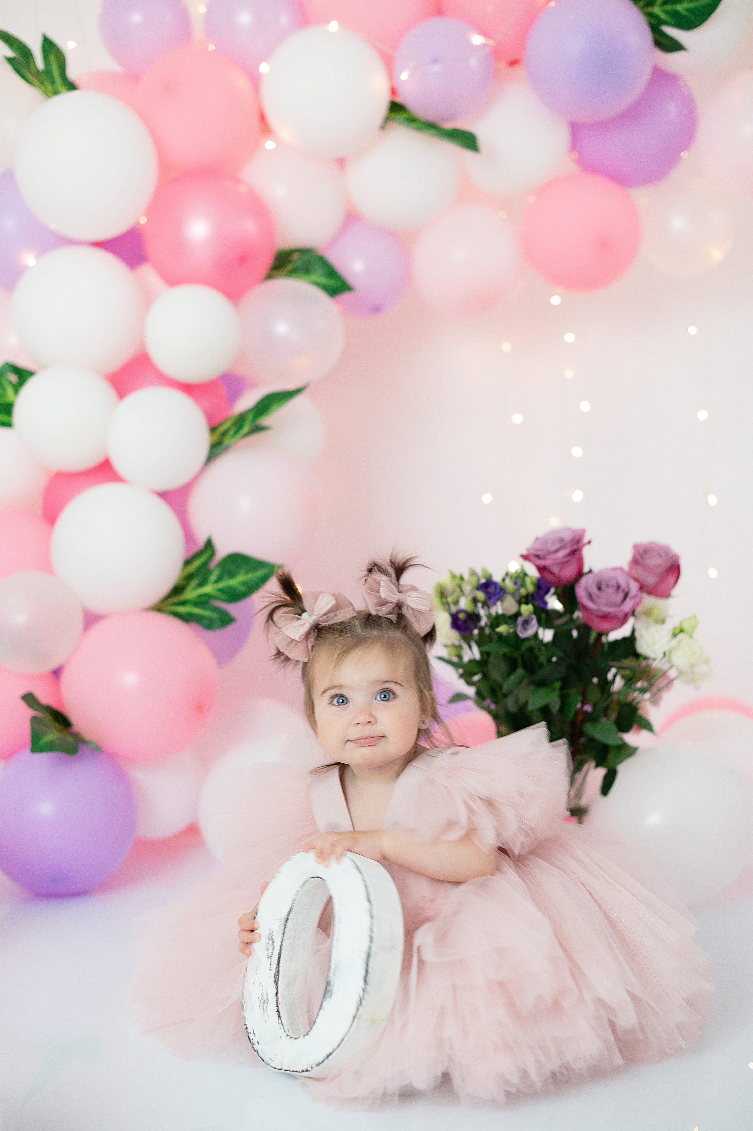 Первый годик Эвелине. Детский и семейный фотограф в Красноярске. Фотосессии новорожденных малышей до 1 месяца