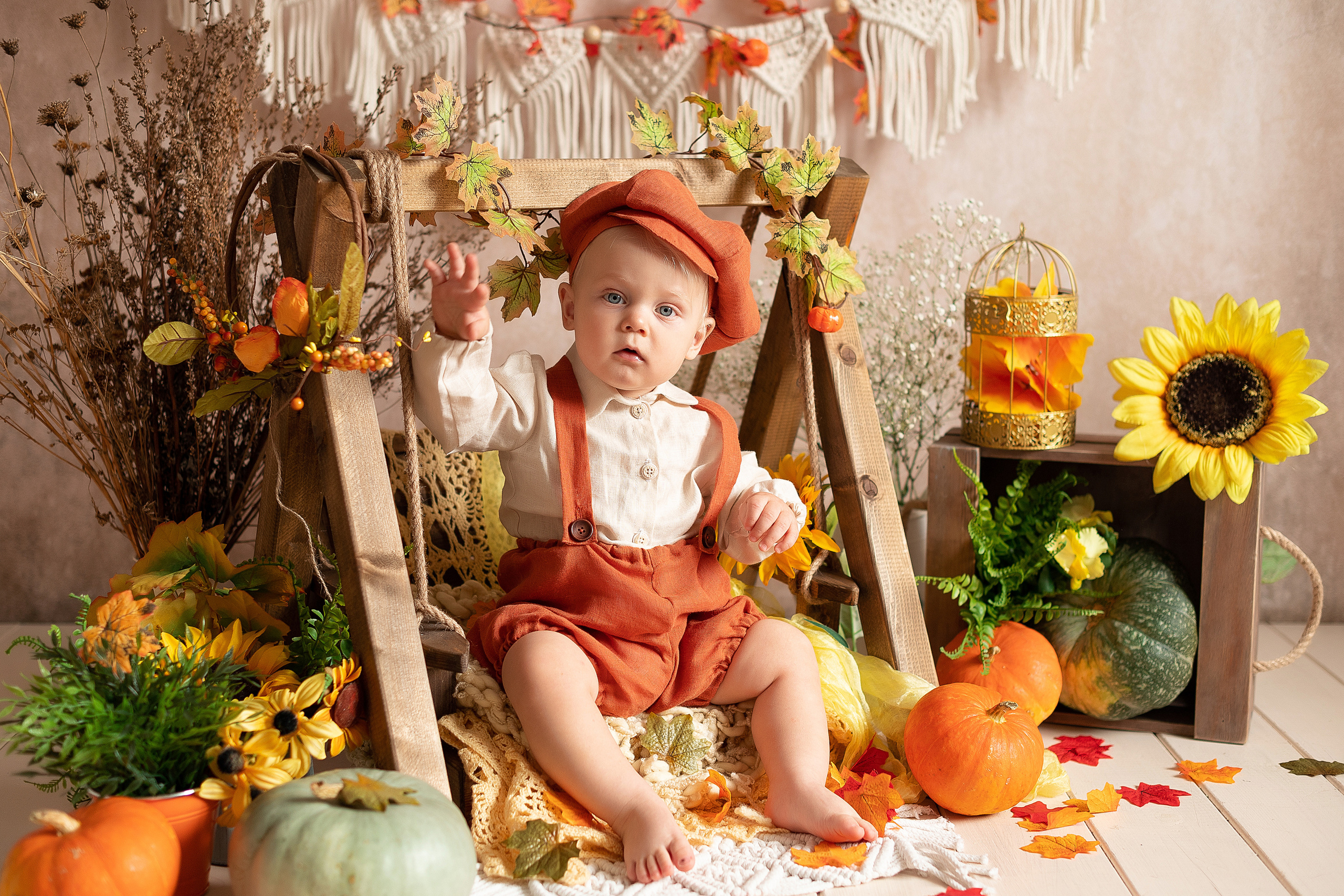 Назар, 1 годик. Детский и семейный фотограф в Красноярске. Фотосессии новорожденных малышей до 1 месяца