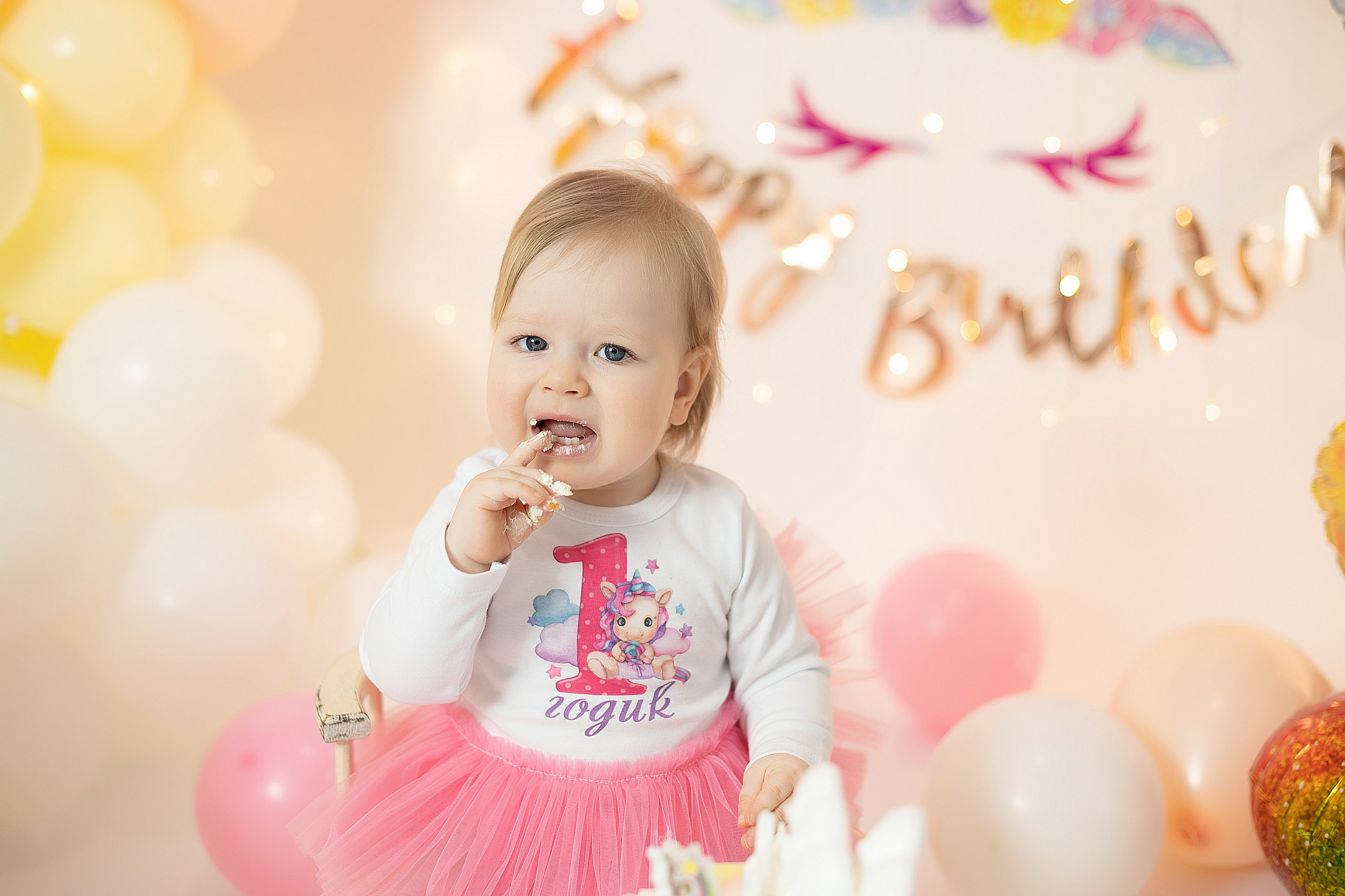 Первый годик Катюшке. Детский и семейный фотограф в Красноярске. Фотосессии новорожденных малышей до 1 месяца