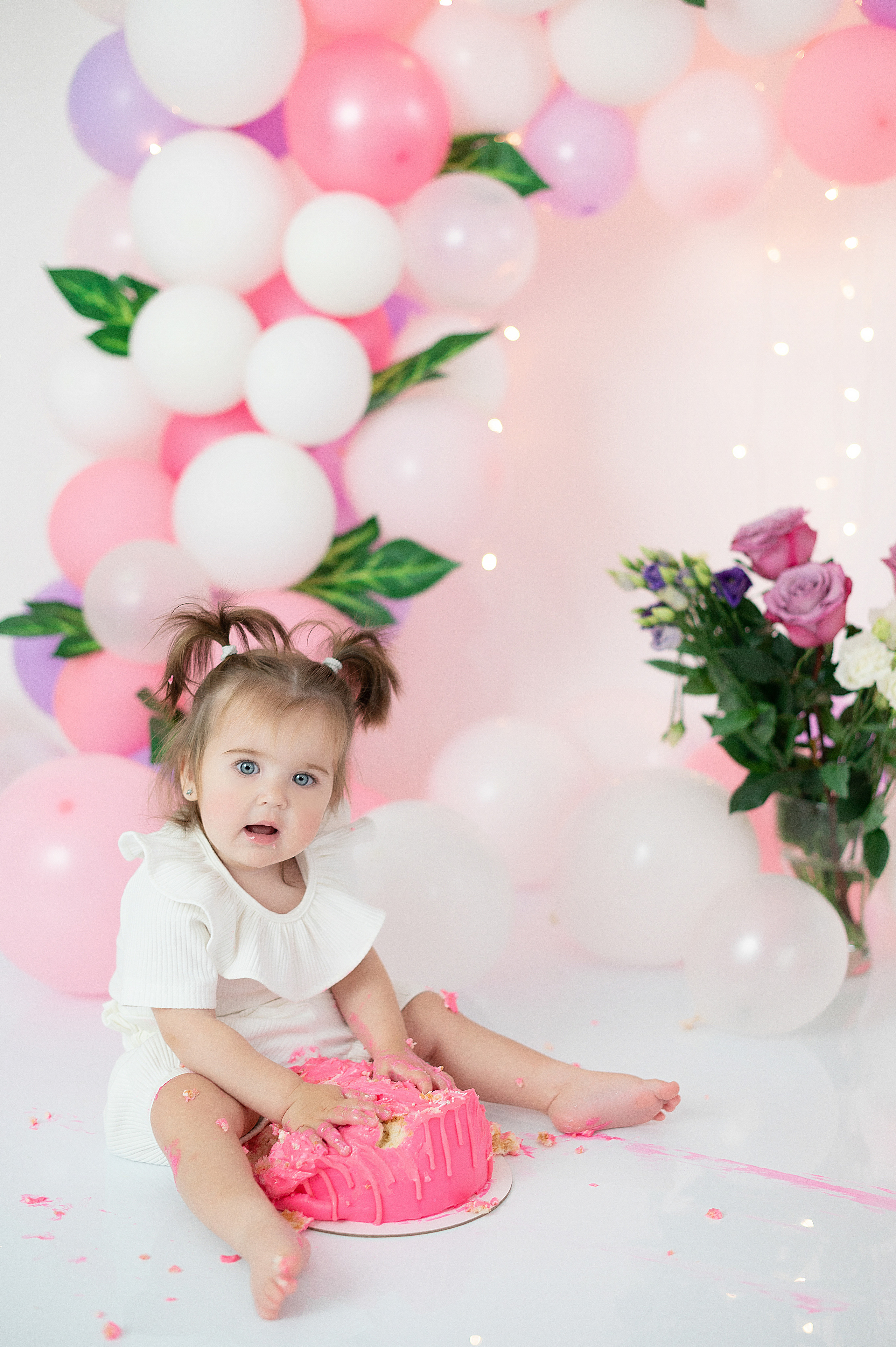 Первый годик Эвелине. Детский и семейный фотограф в Красноярске. Фотосессии новорожденных малышей до 1 месяца