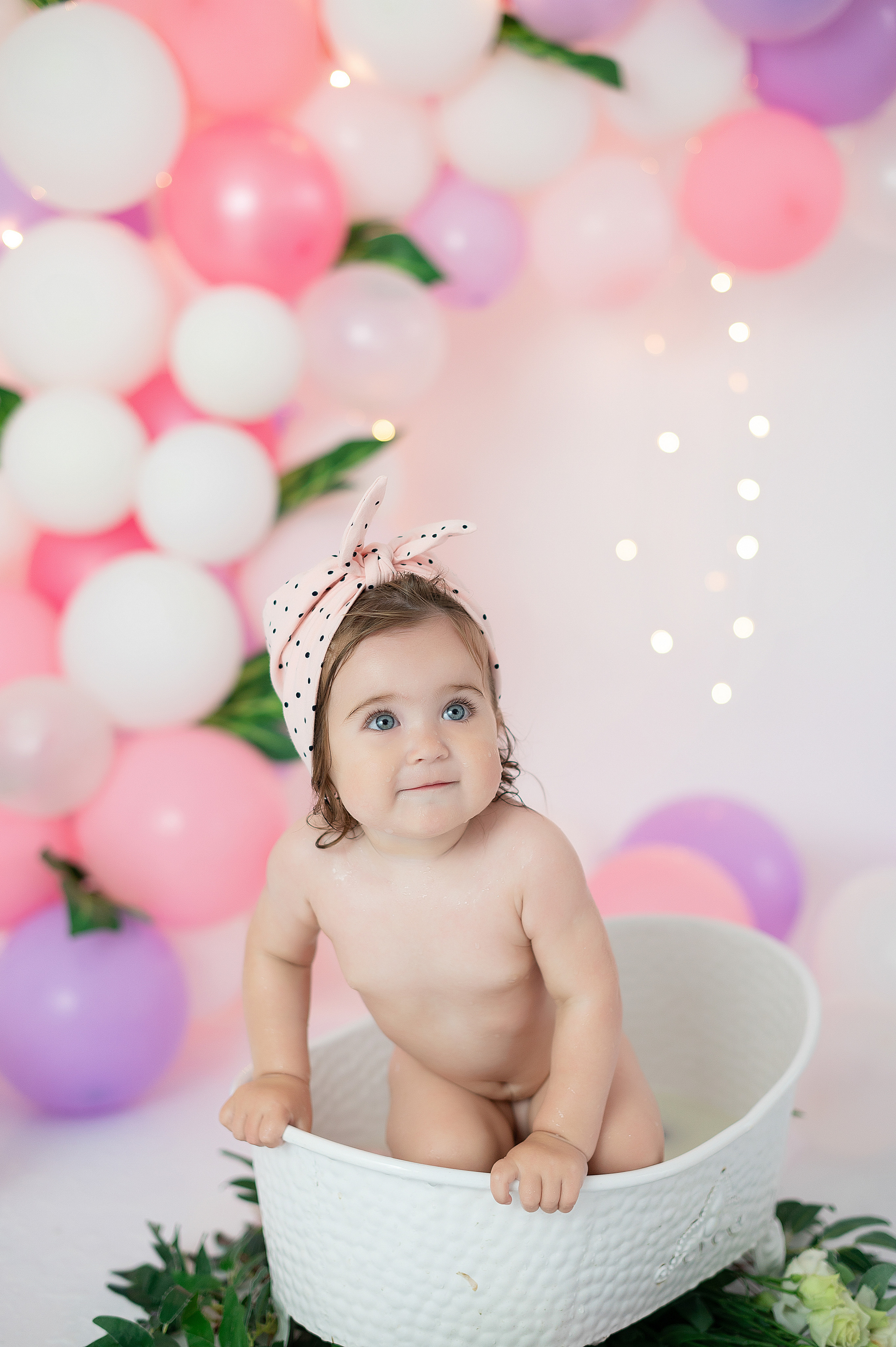 Первый годик Эвелине. Детский и семейный фотограф в Красноярске. Фотосессии новорожденных малышей до 1 месяца