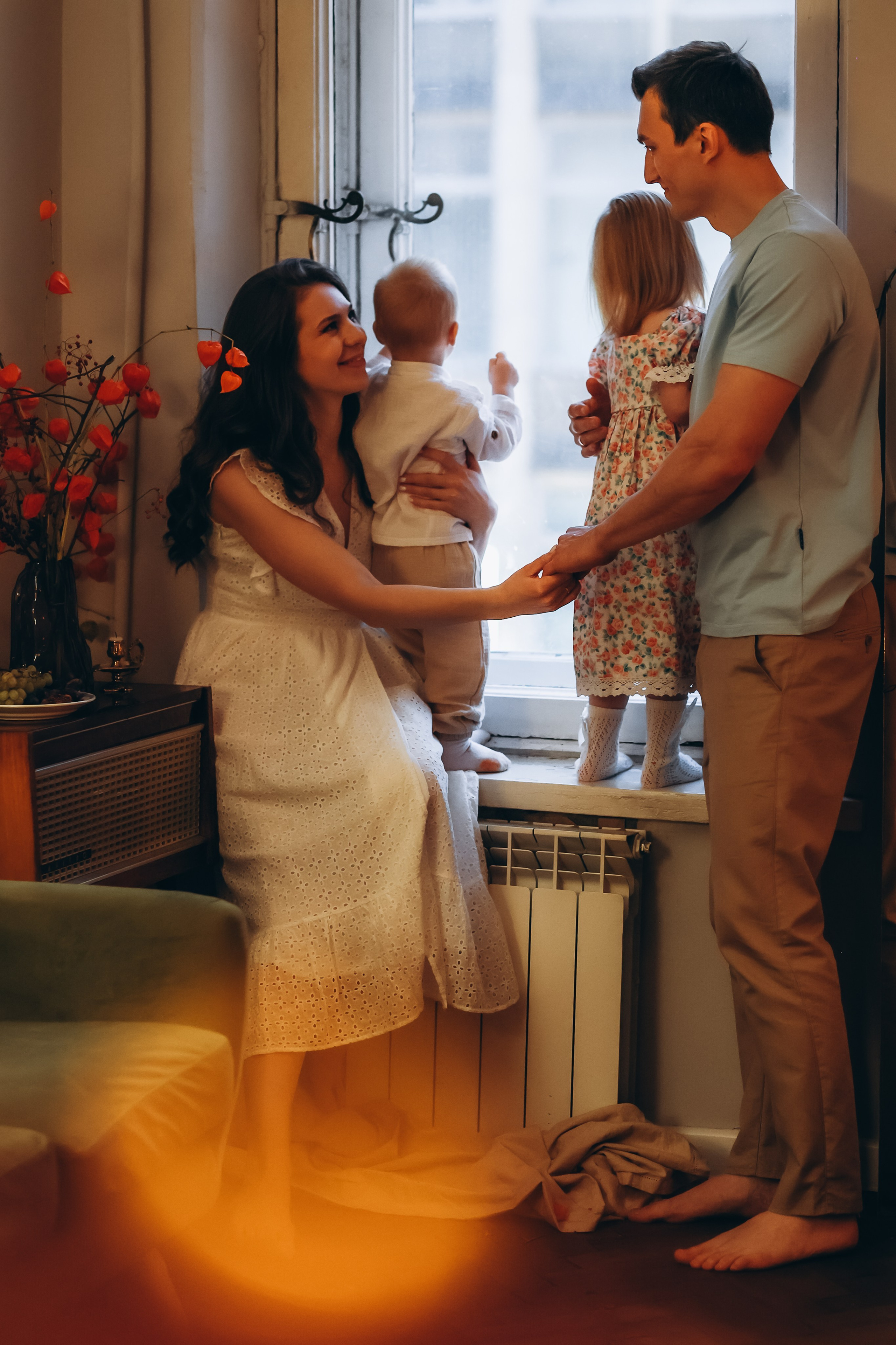 Семейные в студии. Семейный и интерьерный фотограф в Санкт-Петербурге Климова Светлана