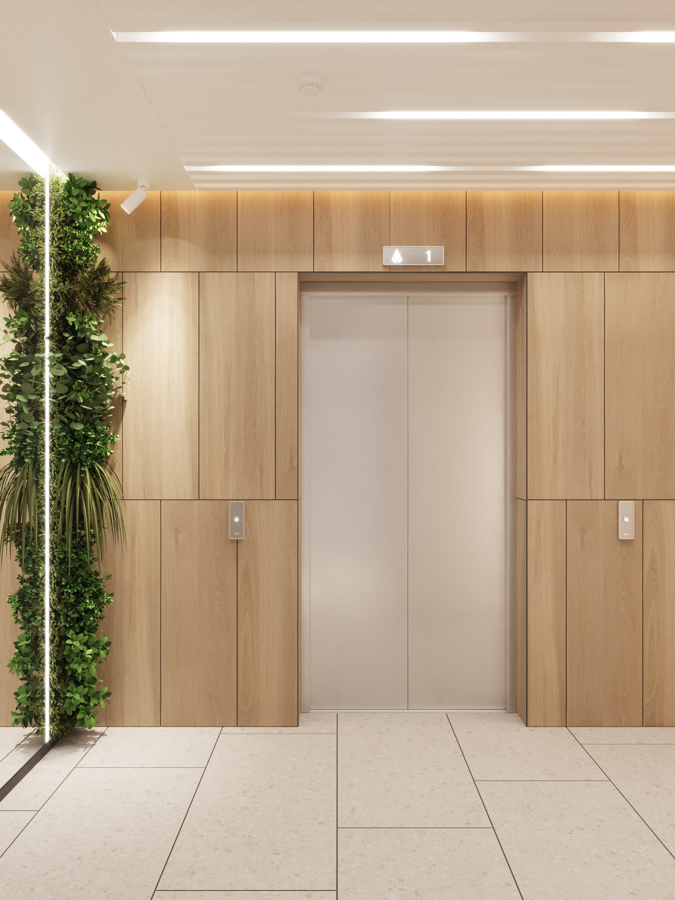 МОП в ЖК Октябрьский. Архитектурные интерьеры