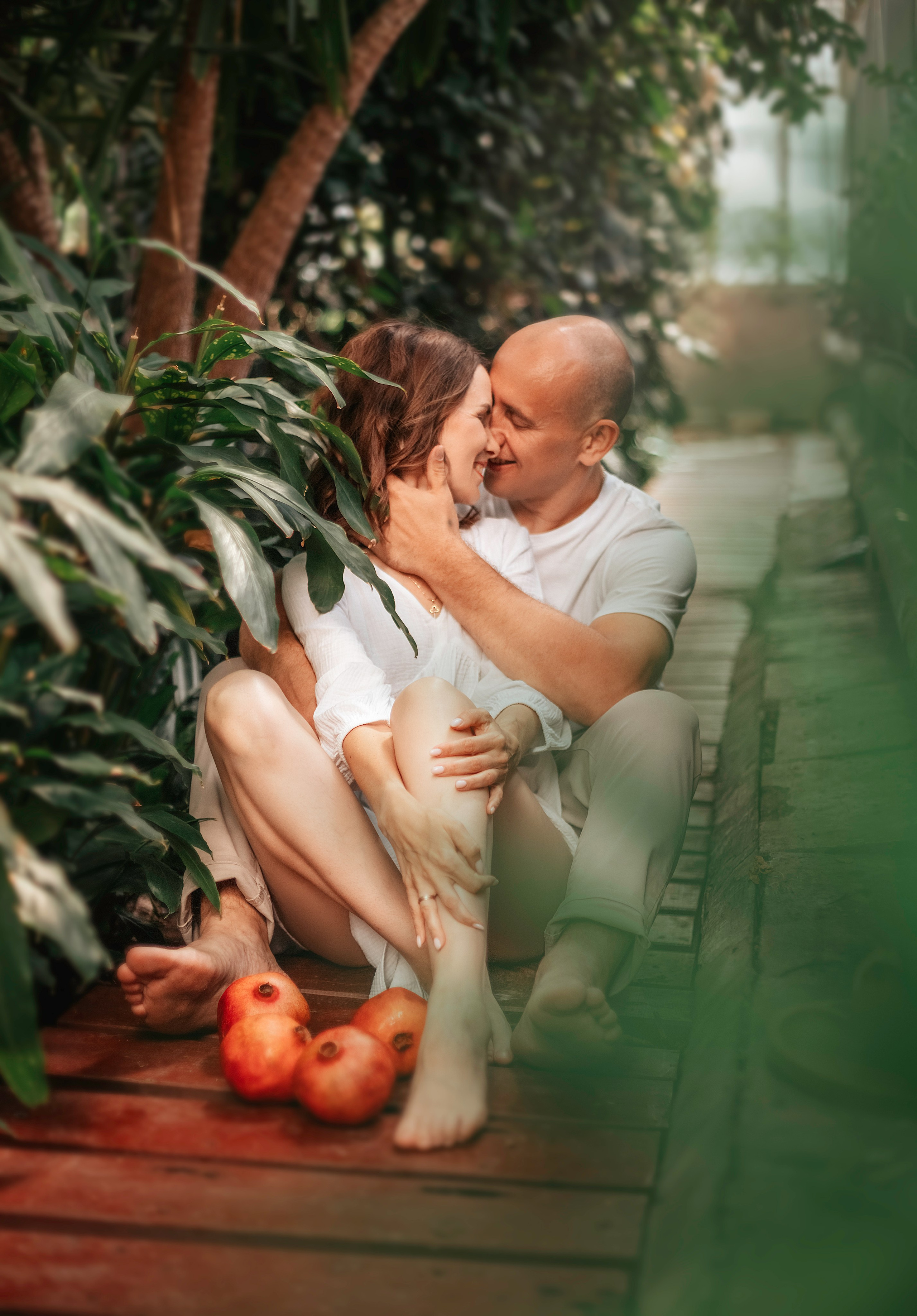 Love story " Полина и Дмитрий"/ Локация тропическая оранжерея. Фотограф Елена Аленская