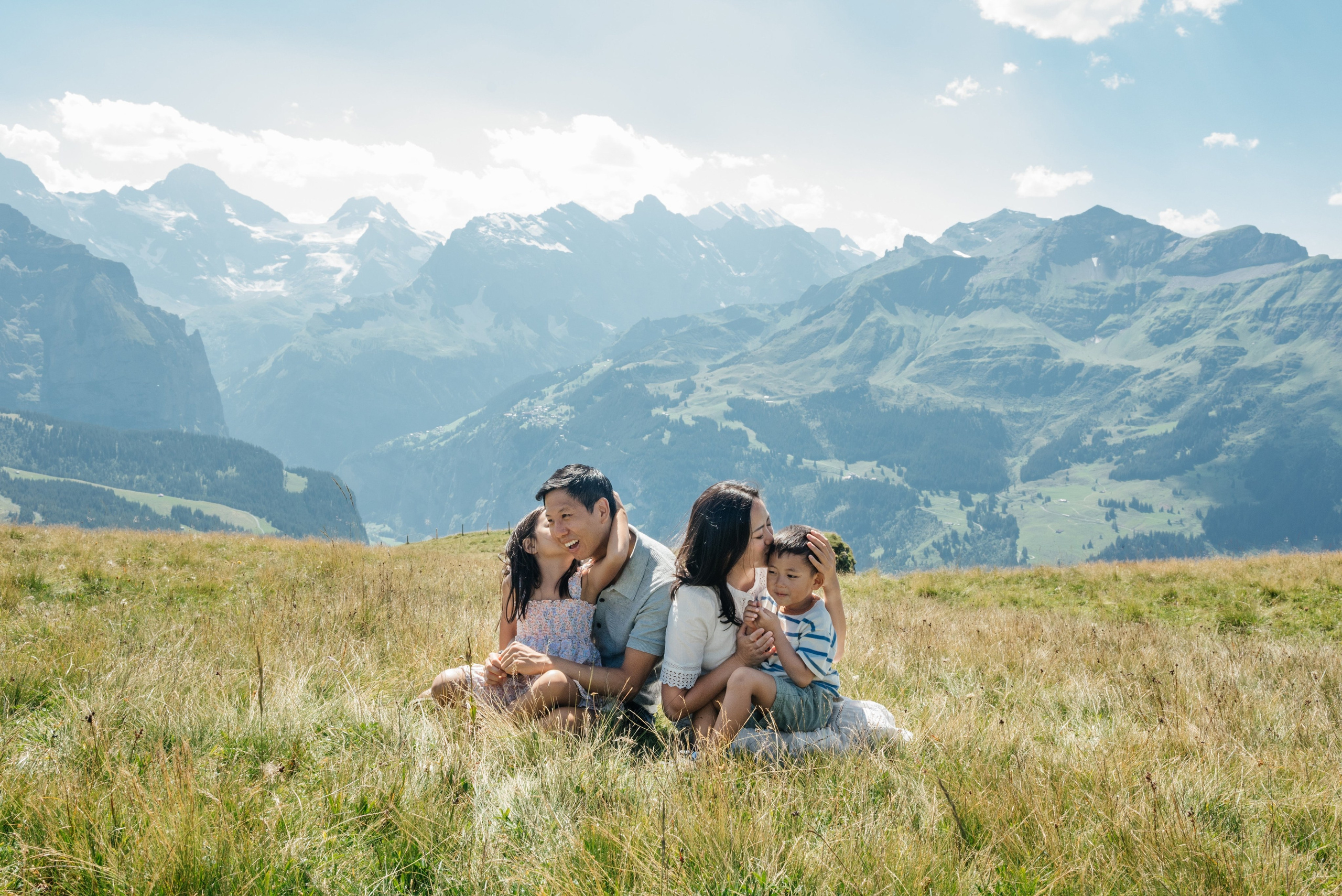 Dorothy, Richard, Zoe and Liam (Mannlichen). Photographer in Switzerland and Europe Anna Alekseenko