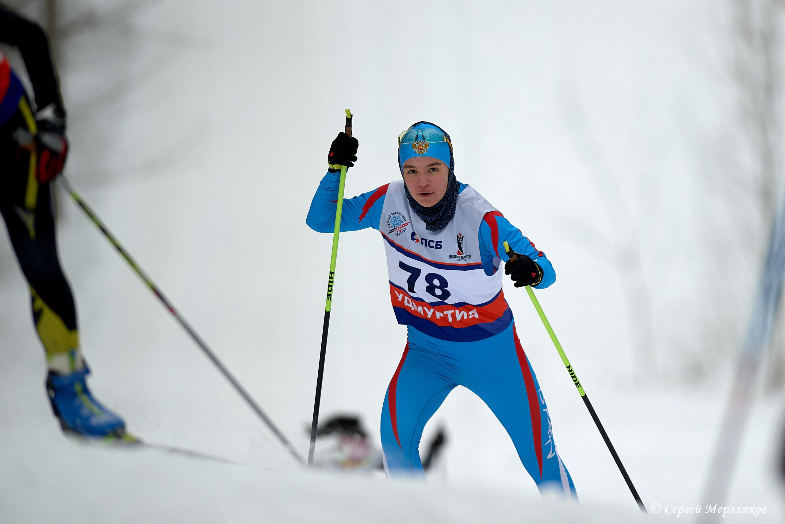 Всероссийские соревнования по лыжным гонкам на призы ЗМС Галины Кулаковой. Спортивный репортажный фотограф в Ижевске Сергей Мерзляков