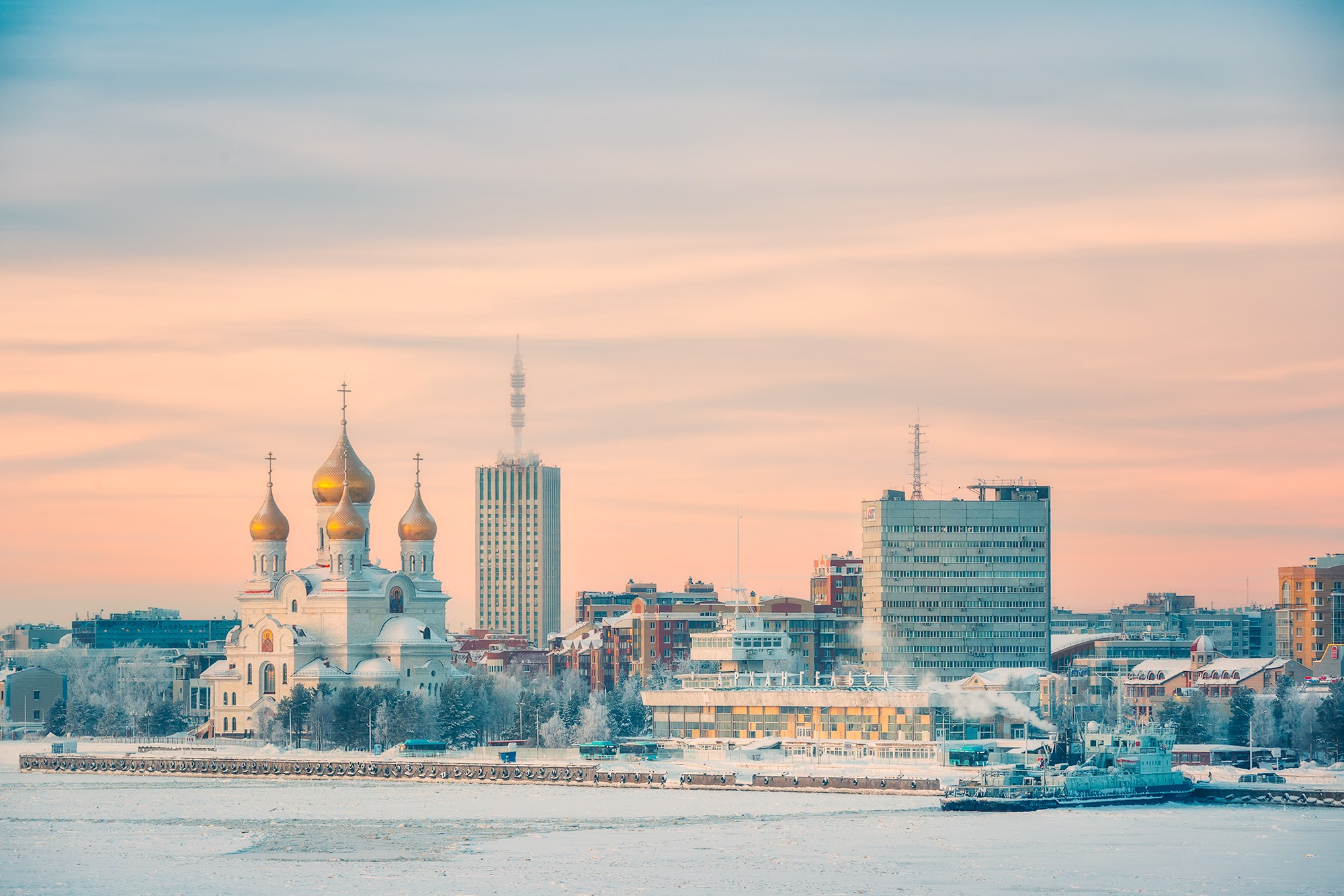 Город. Аэросъемка в Архангельске, Александр Ермолин