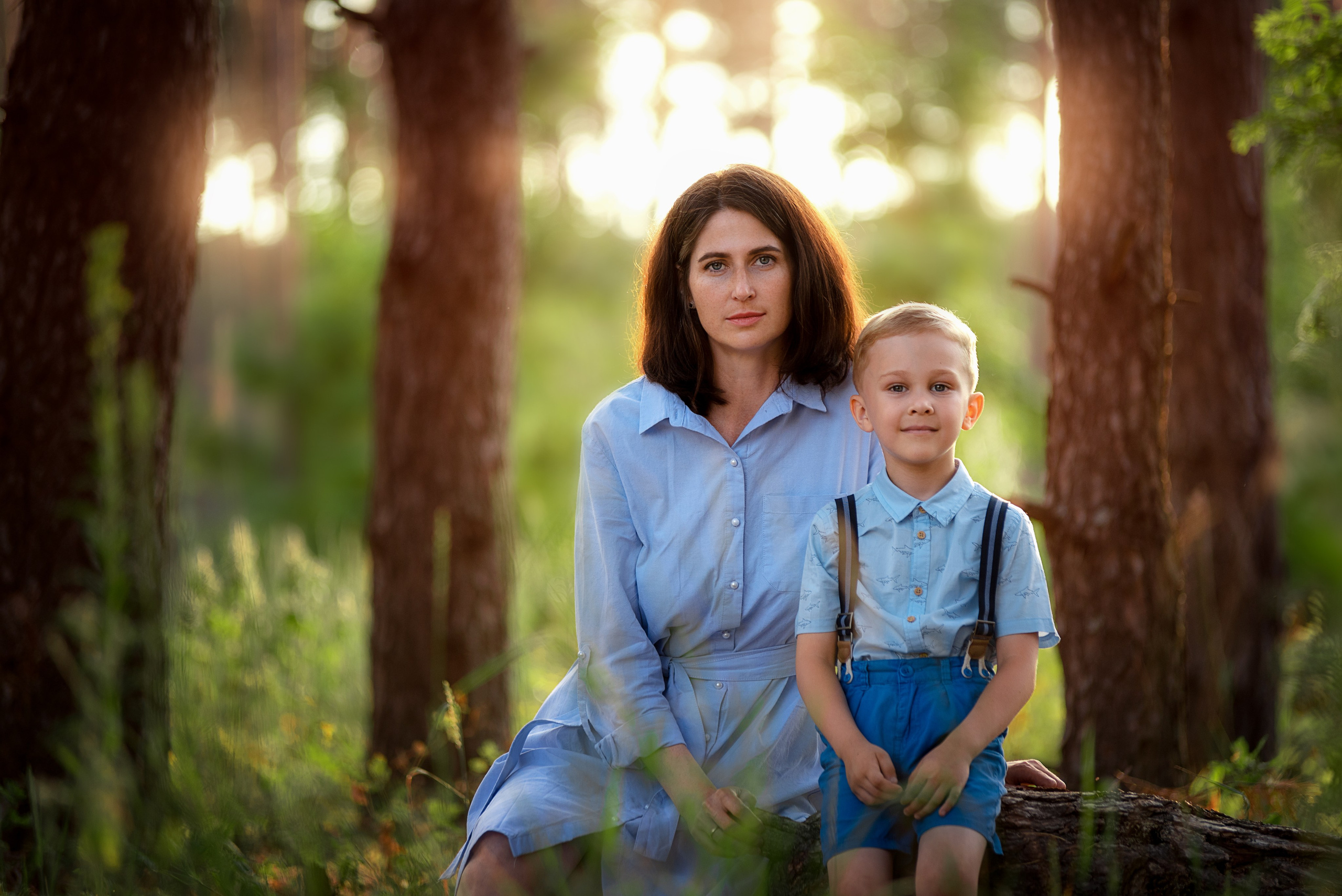 Семейный фотограф в воронеже Семейная фотосессия дети мама папа и ребенок фото на природе