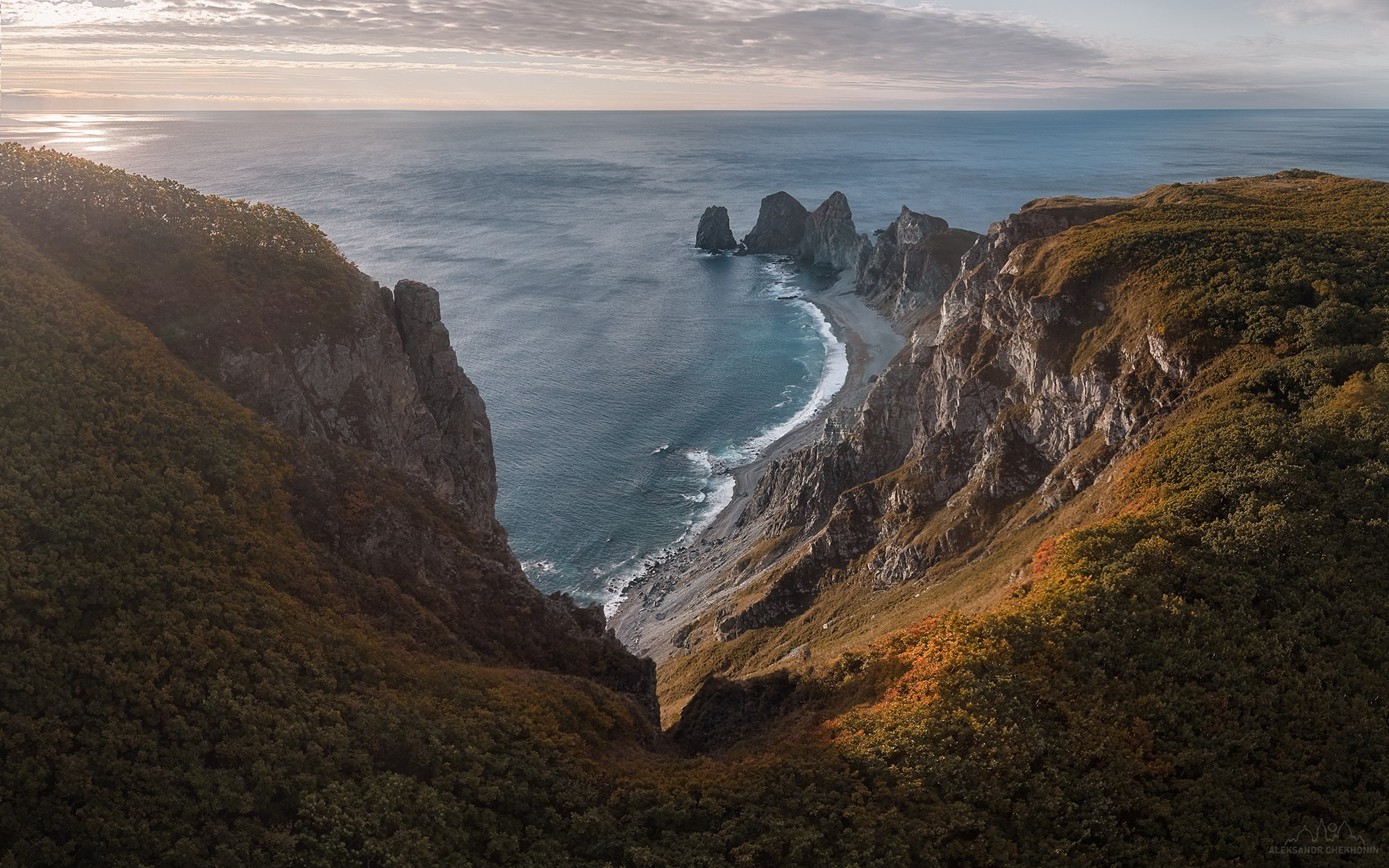 Aerial photography. Landscape photographer Aleksandr Chekhonin
