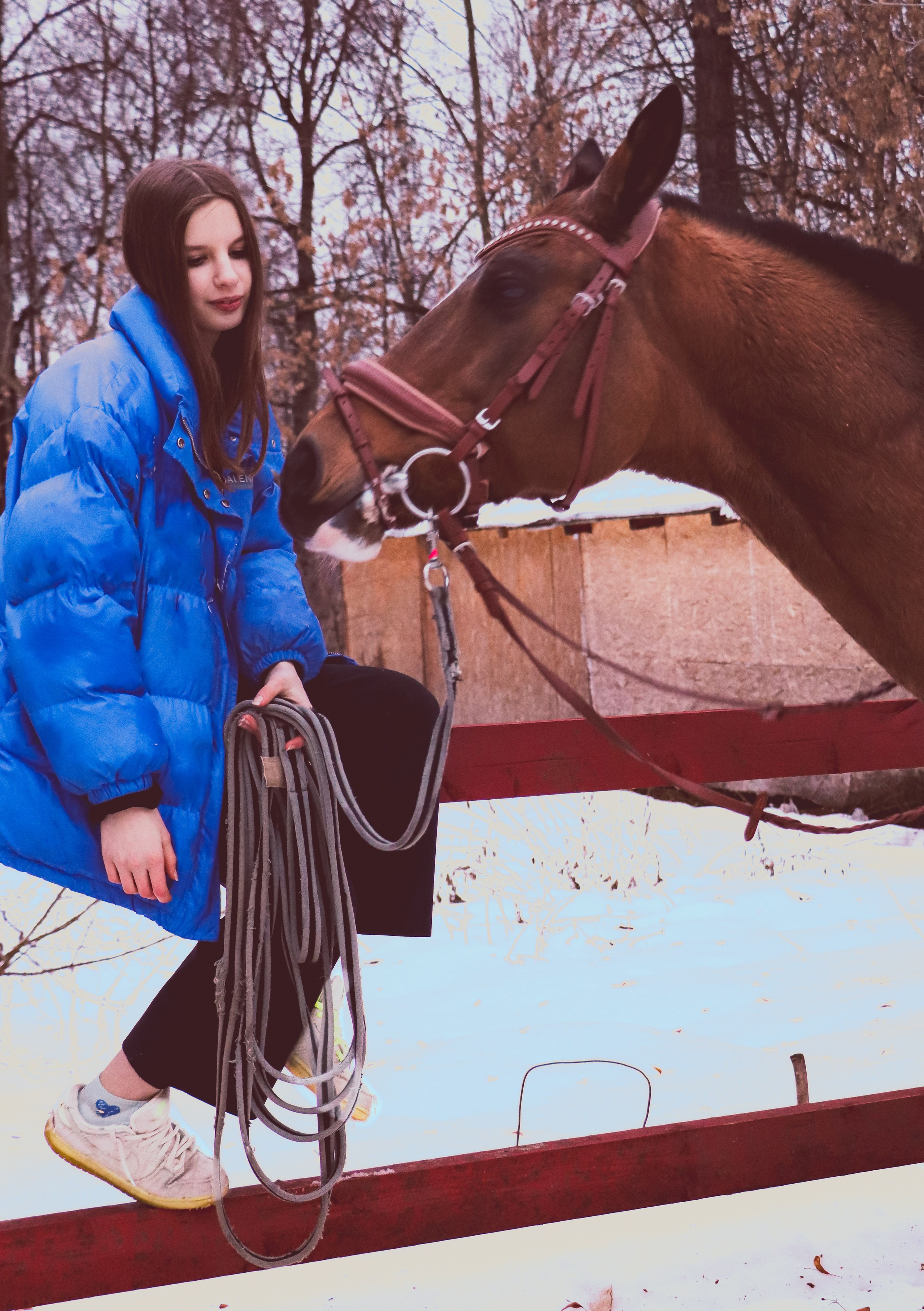 Девочка с конём. Фотограф репортажей и стритфотосессий в Москве Людмила Смирнова