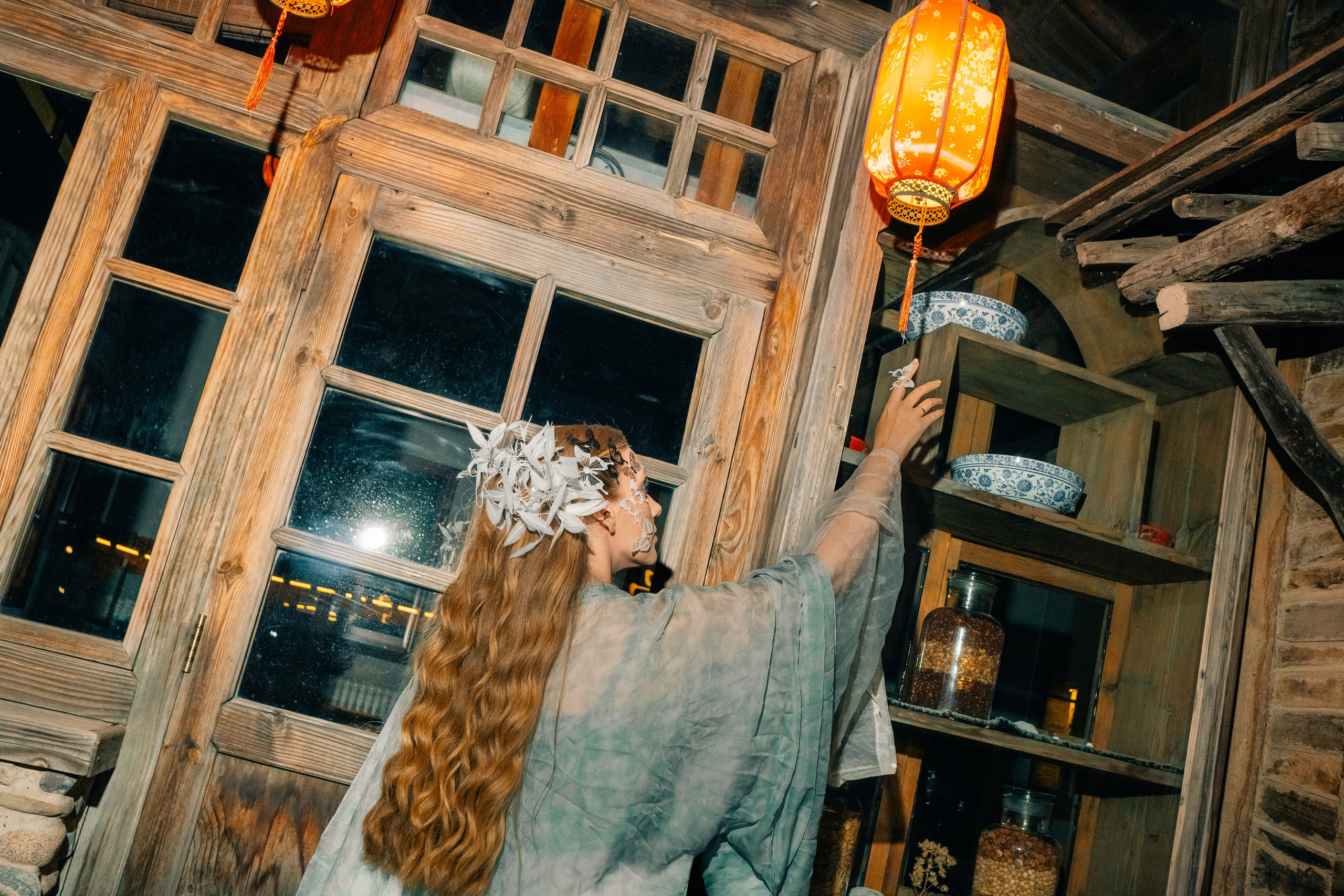 Photoshoot in traditional Chinese dresses