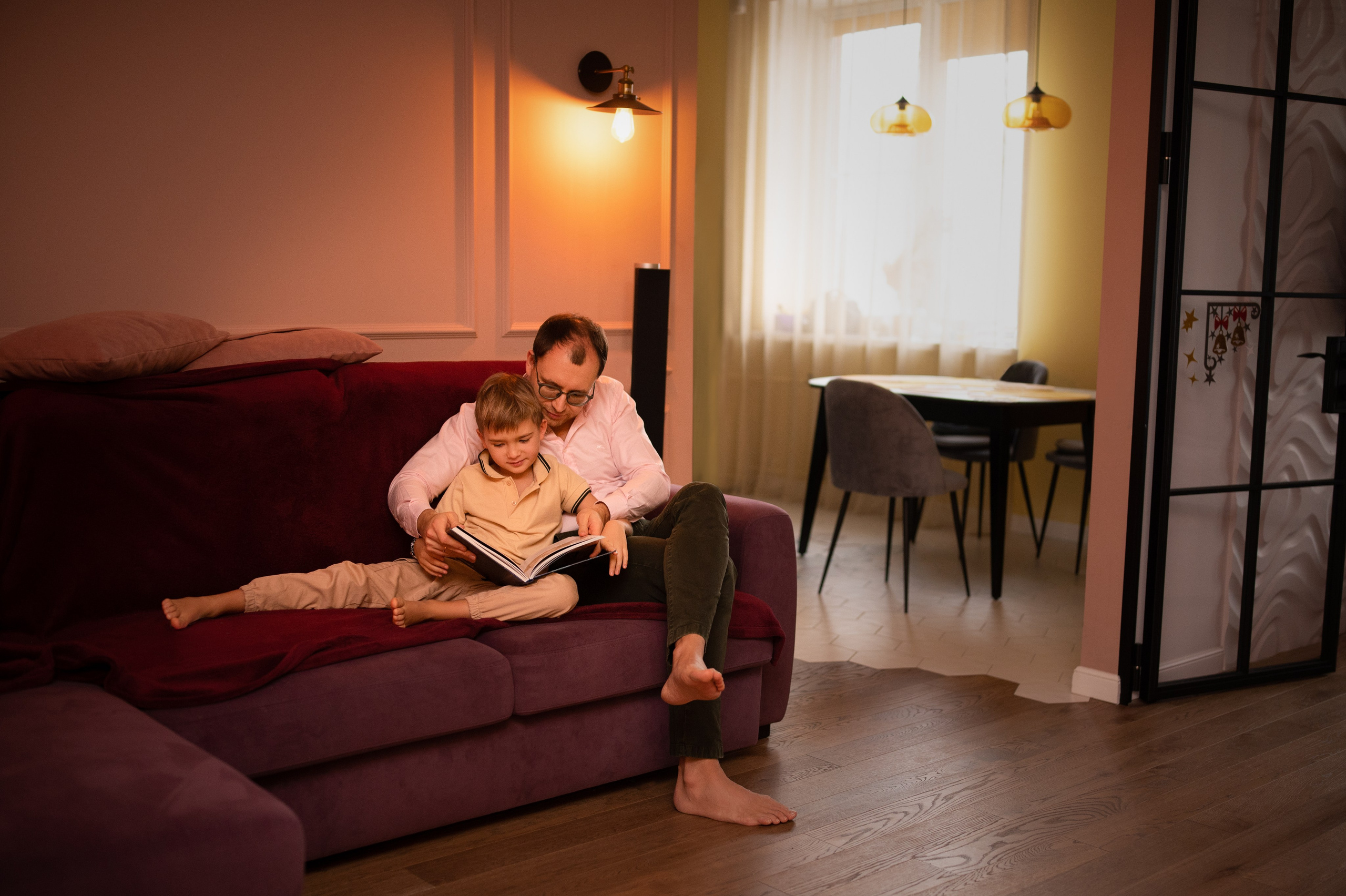 Семейная съёмка дома. Семейный и детский фотограф в Москве Анна Оськина