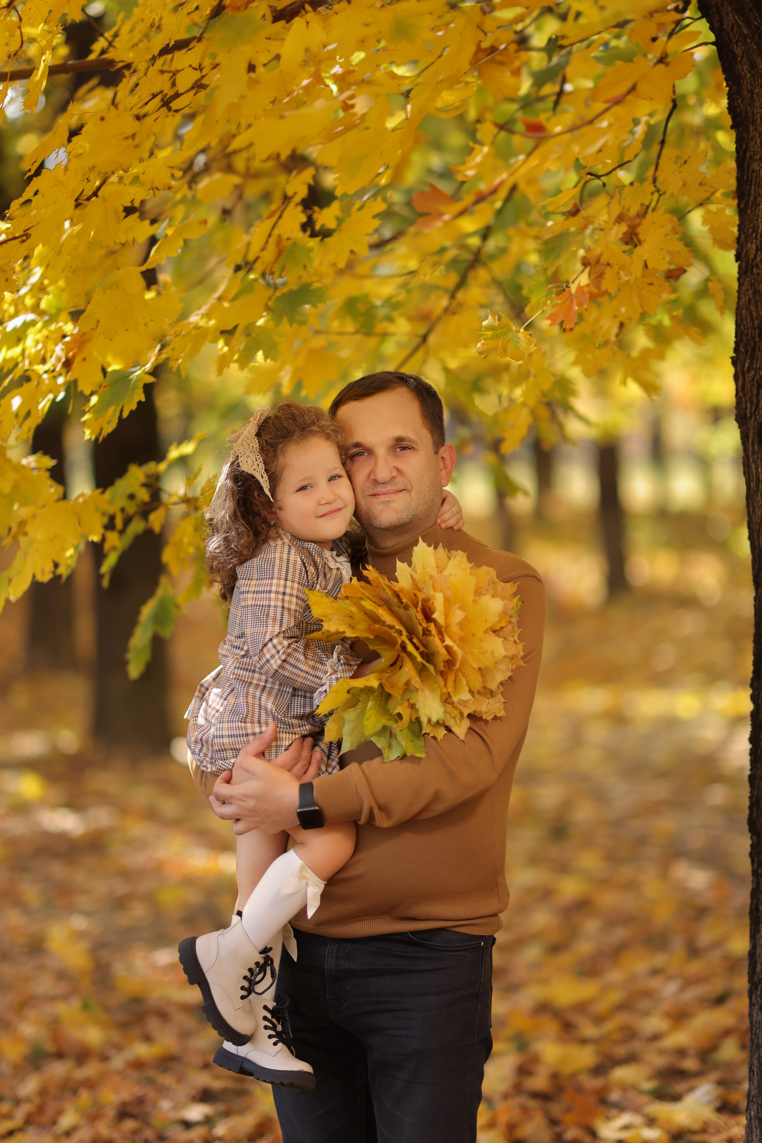 Семейная осенняя фотосессия — Светлана, Аслан и Лора. Анна Бондарева — детский и семейный фотограф, обучение фотографии. Кавказские Минеральные Воды, Пятигорск