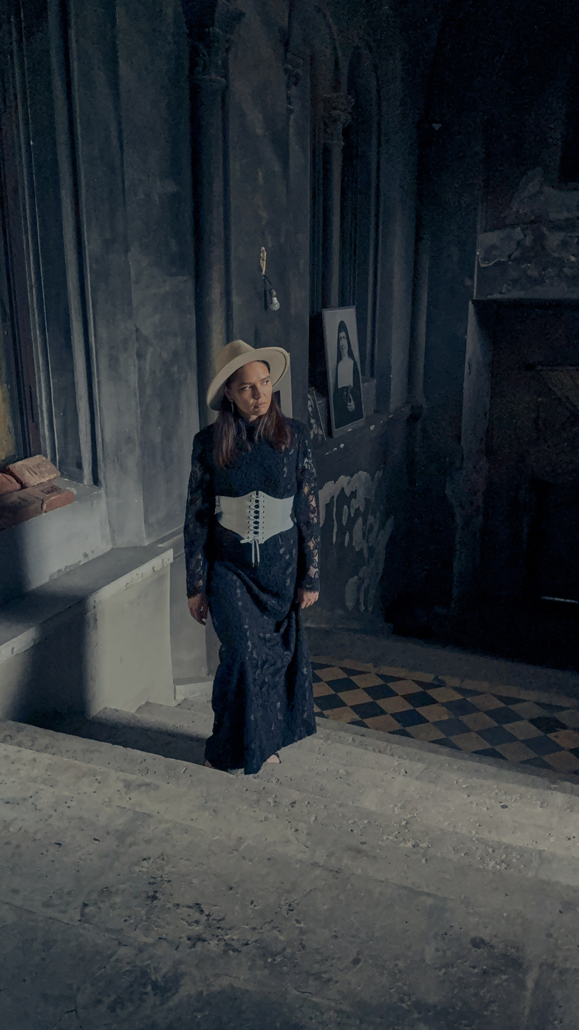 Контент съемка в готическом стиле. Портретный фотограф Санкт-Петербург