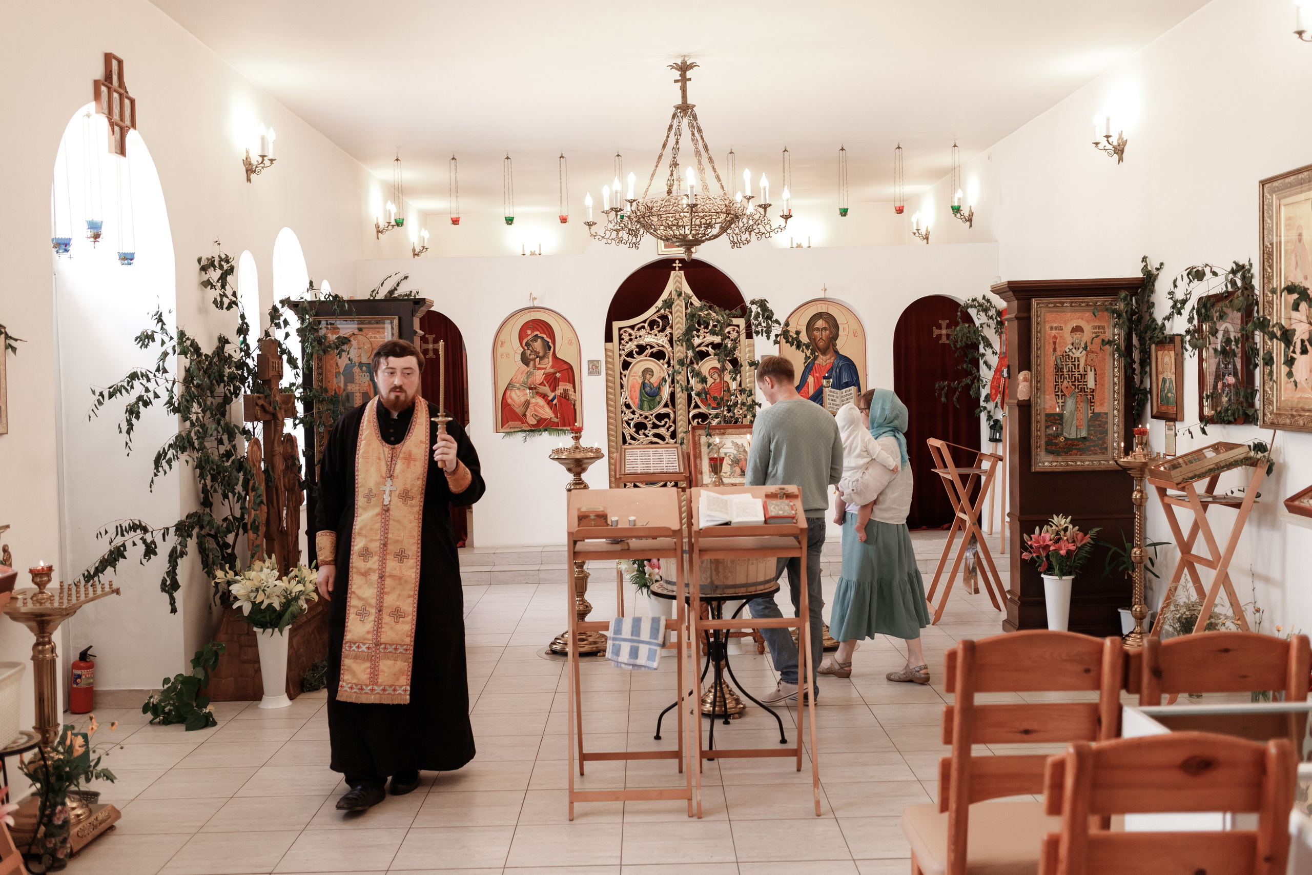 Крещение Василисы. Фотограф новорожденных в г. Оренбурге Екатерина Козлова