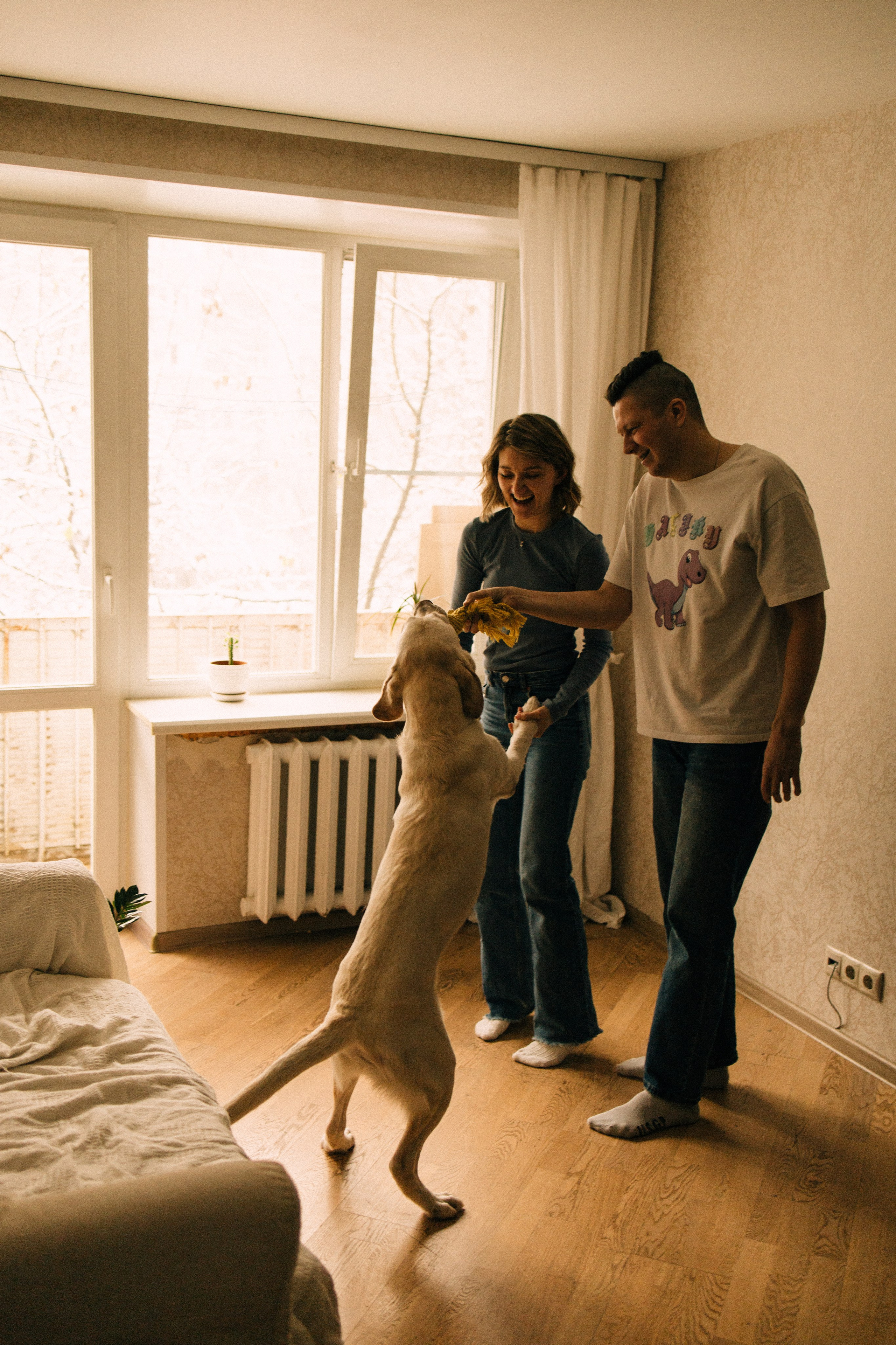 Дома трое. Фотограф Настя Леонова