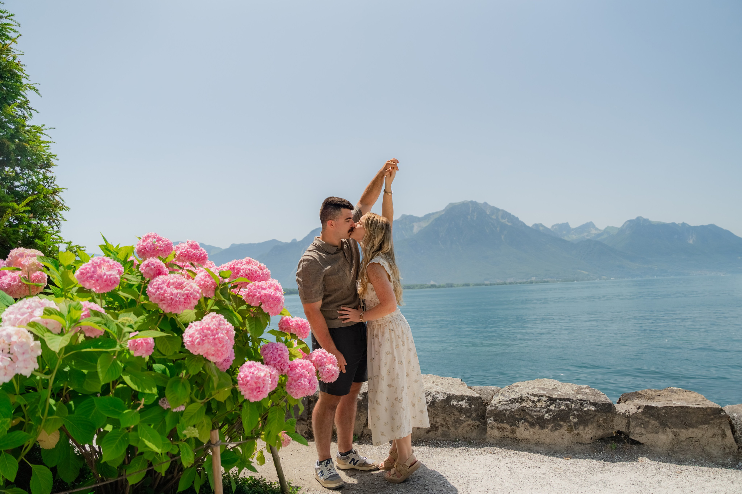 Brooklyn & Dakota | Proposal Montreux. Профессиональный свадебный фотограф в Женеве и Швейцарии | Таня Вовчецкая