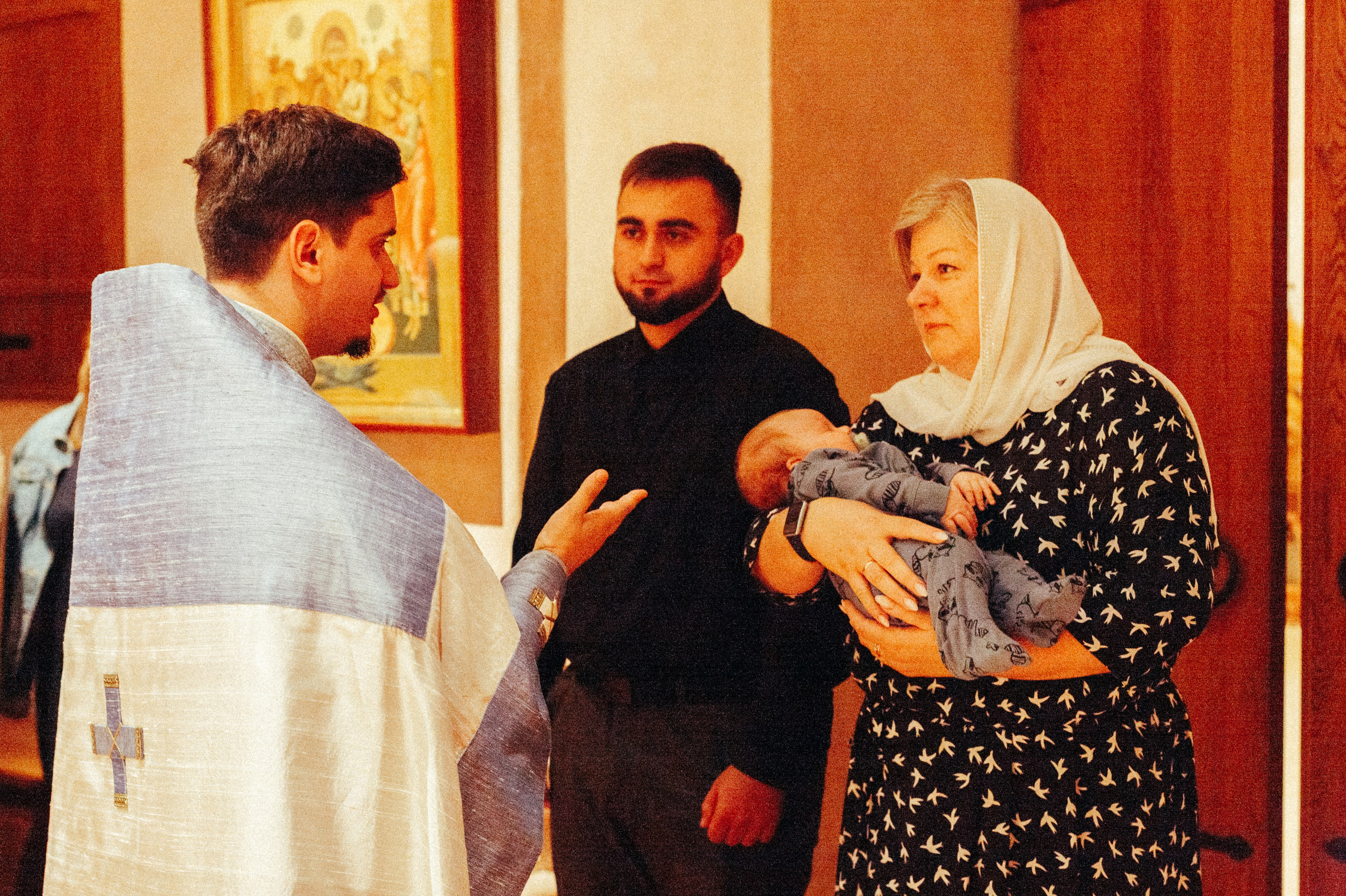 Крещение в храме Антипы, стиль «Kodachrome 64». Фотограф на крещение/венчание