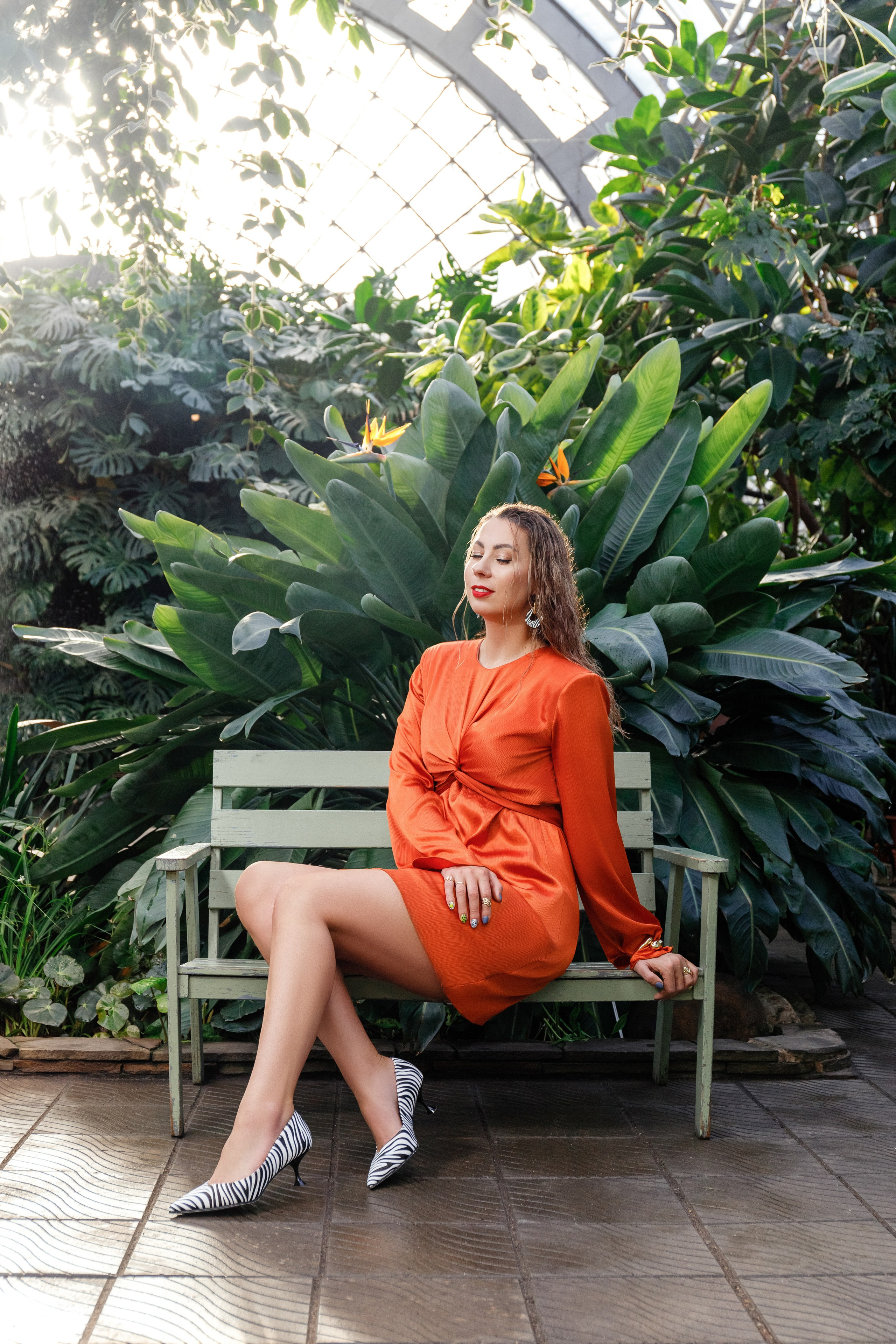 Весенняя съёмка в оранжерее Таврического сада