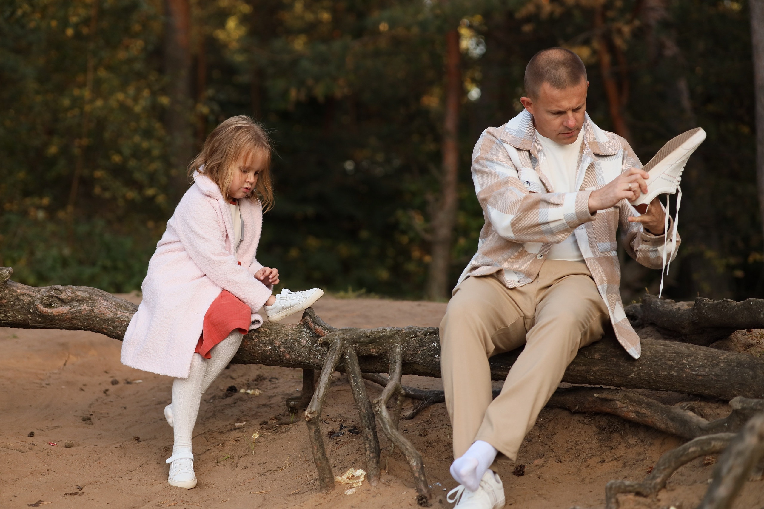 Надя, Женя и Ариана. Серебряный бор. Фотограф Москва Лара Чайка