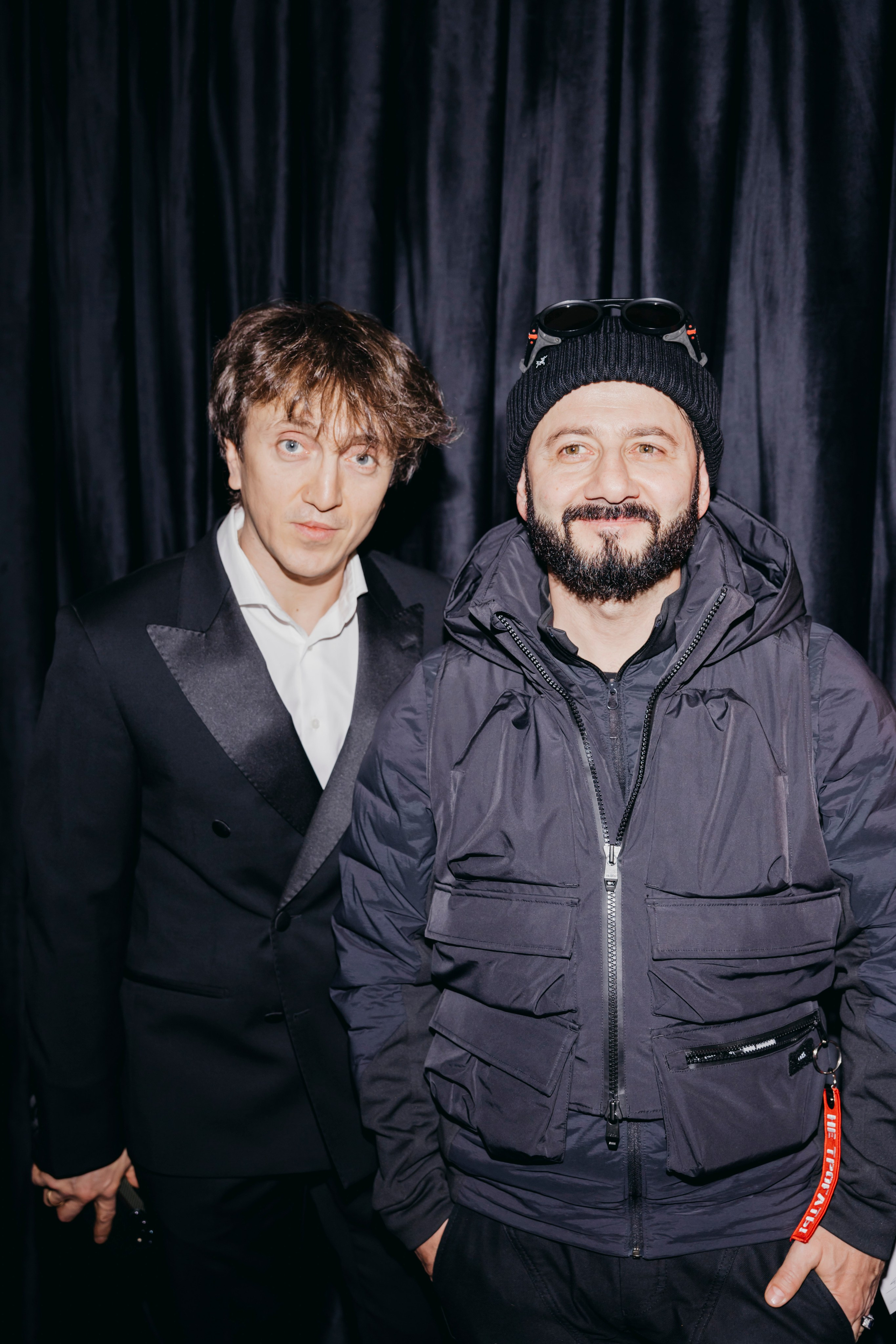 Денис Дорохов и Михаил Галустян на Премьере клипа «Черная пантера» Филиппа Киркорова в кинотеатре «Художественный» в Москве