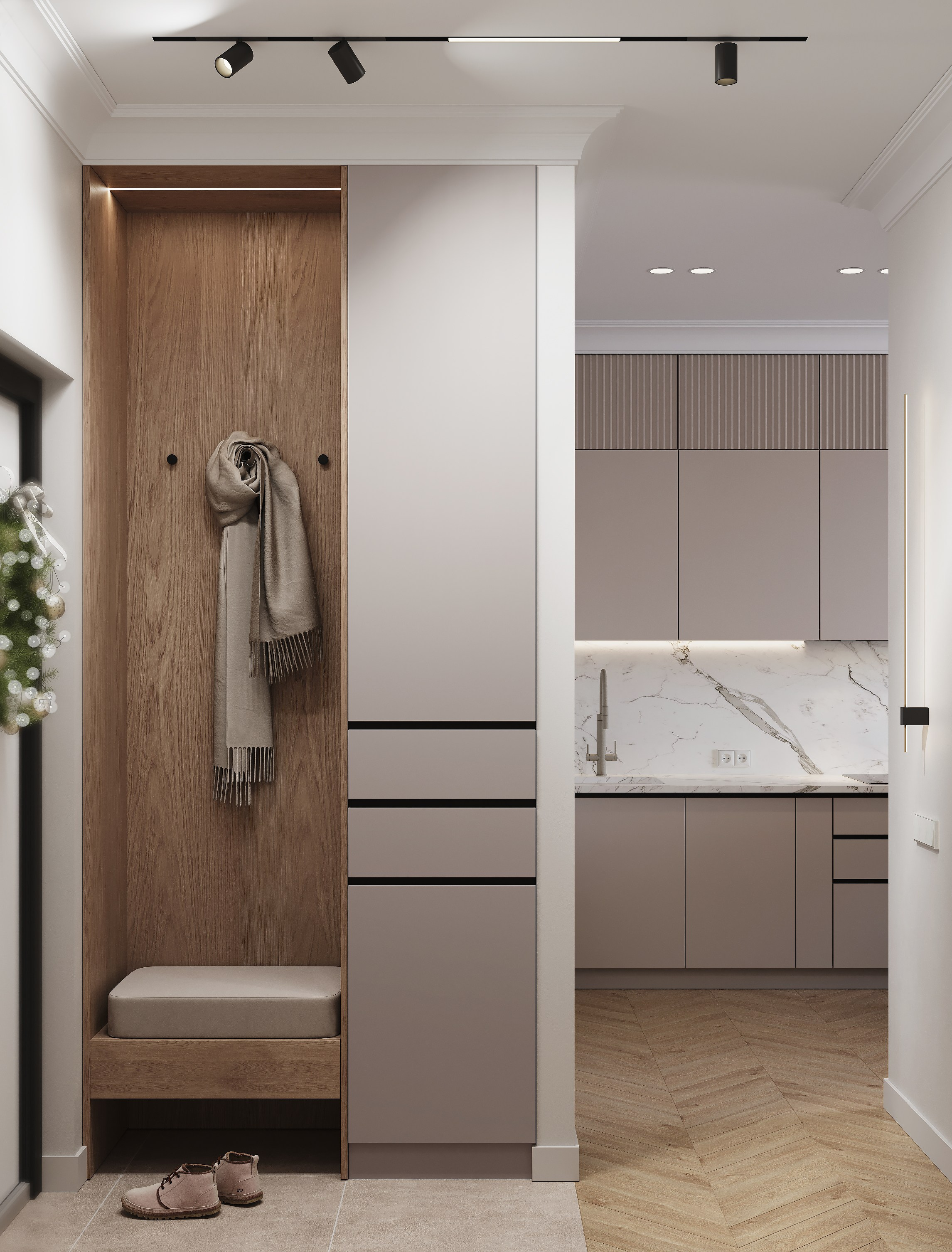 Датские кварталы 38 m². Заказать 3d визуализацию интерьеров — Дарья Веденёва