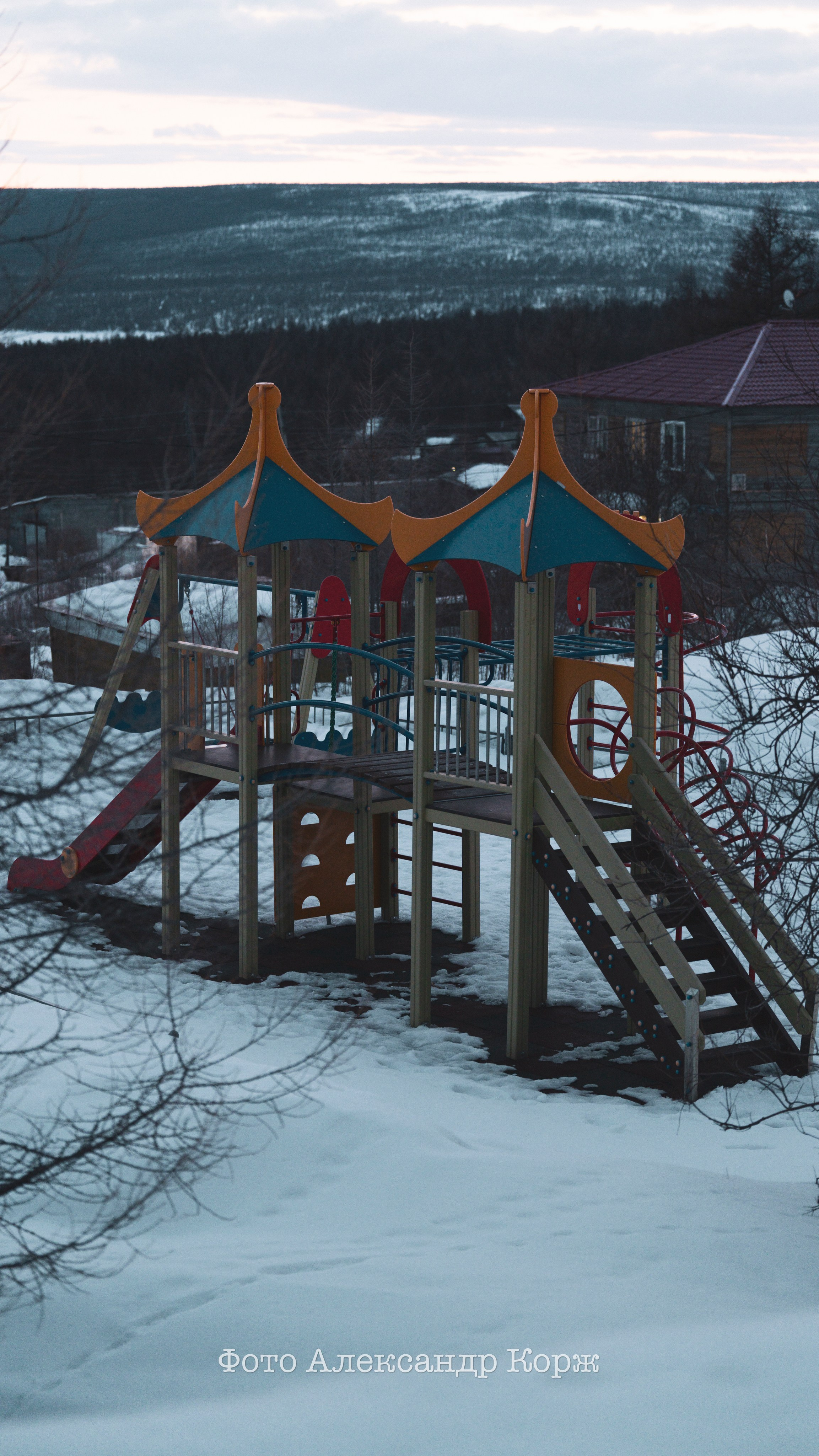 Вечерний Айхал, Фотографии Айхала. Фотографии и видеосъемка, Айхал, Удачный, Якутия. фотограф в Айхале