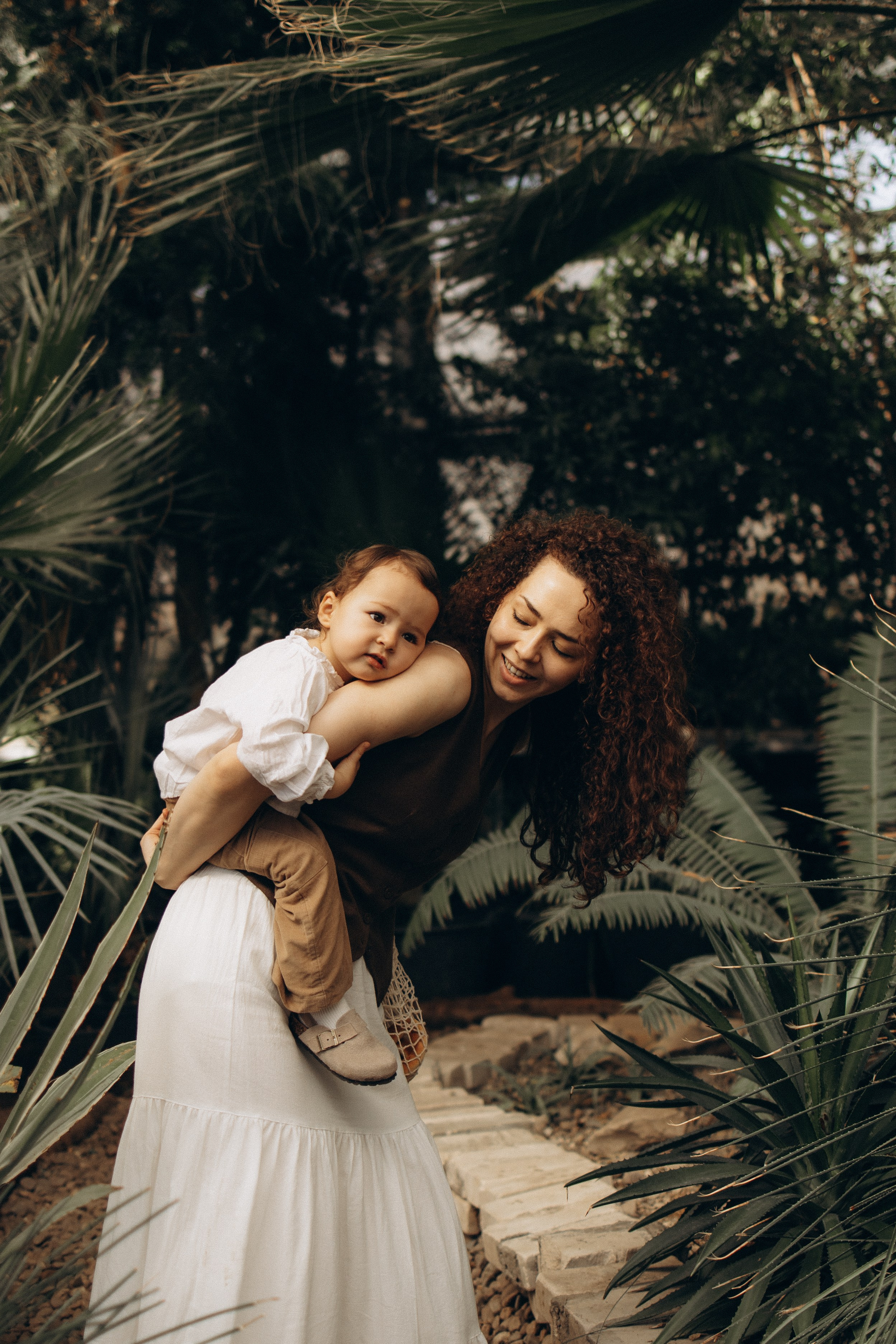 Прогулка по оранжерее. Семейный фотограф в Москве Ксения Аганина