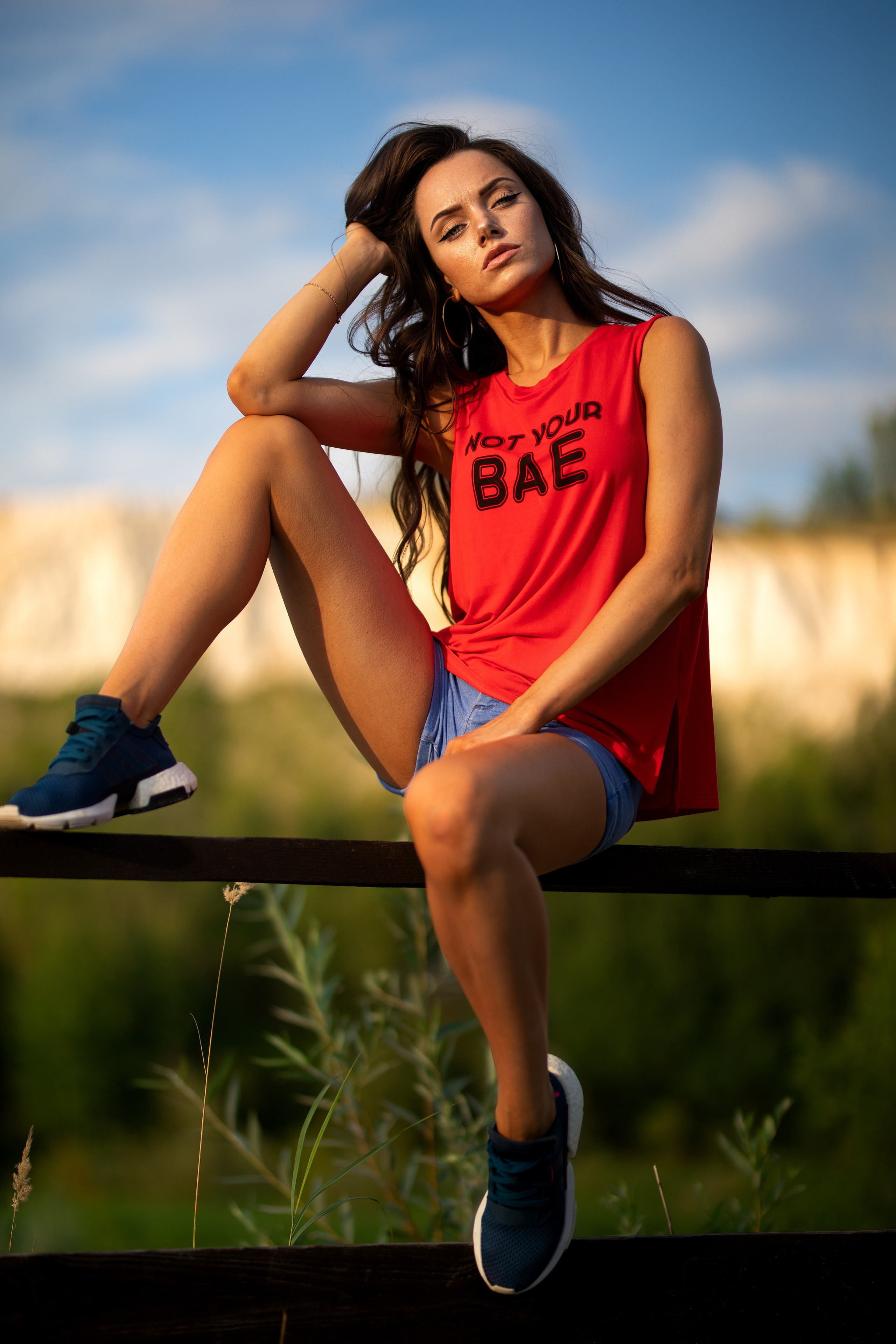 Летняя съемка с Екатериной на природе в парке Белый Колодец в формате для «себя»