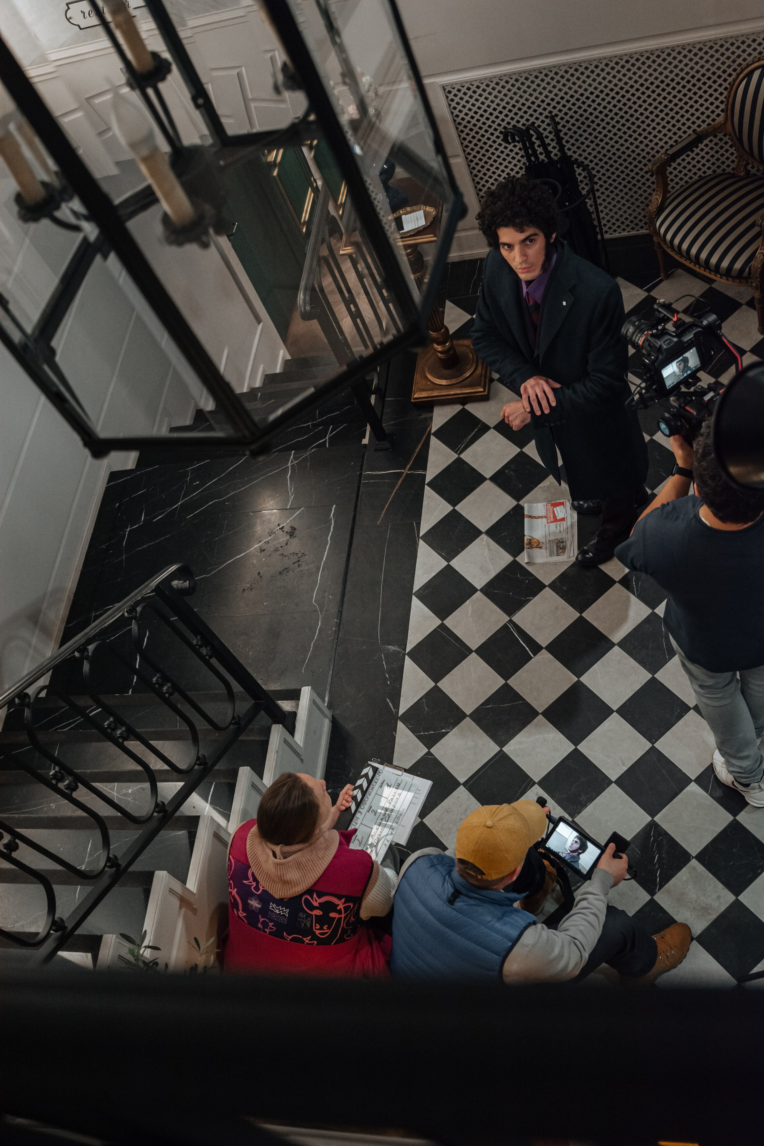 Пушкин в отеле «Оболенский». Съёмка ролика для конкурса. Портретный фотограф в Санкт-Петербурге Дмитриева Наталия