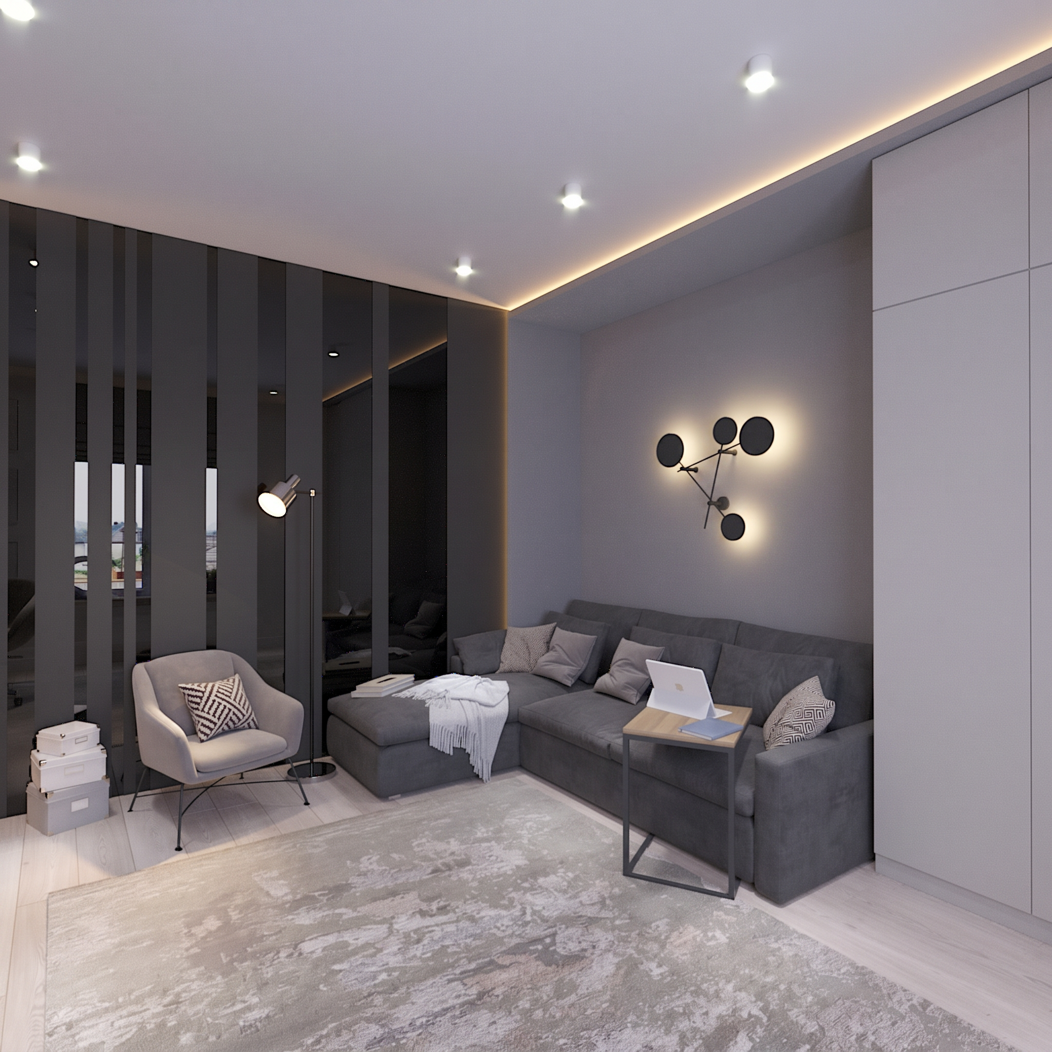 Уютный кабинет. Студия дизайна FishkaRom в Краснодаре и по всей России