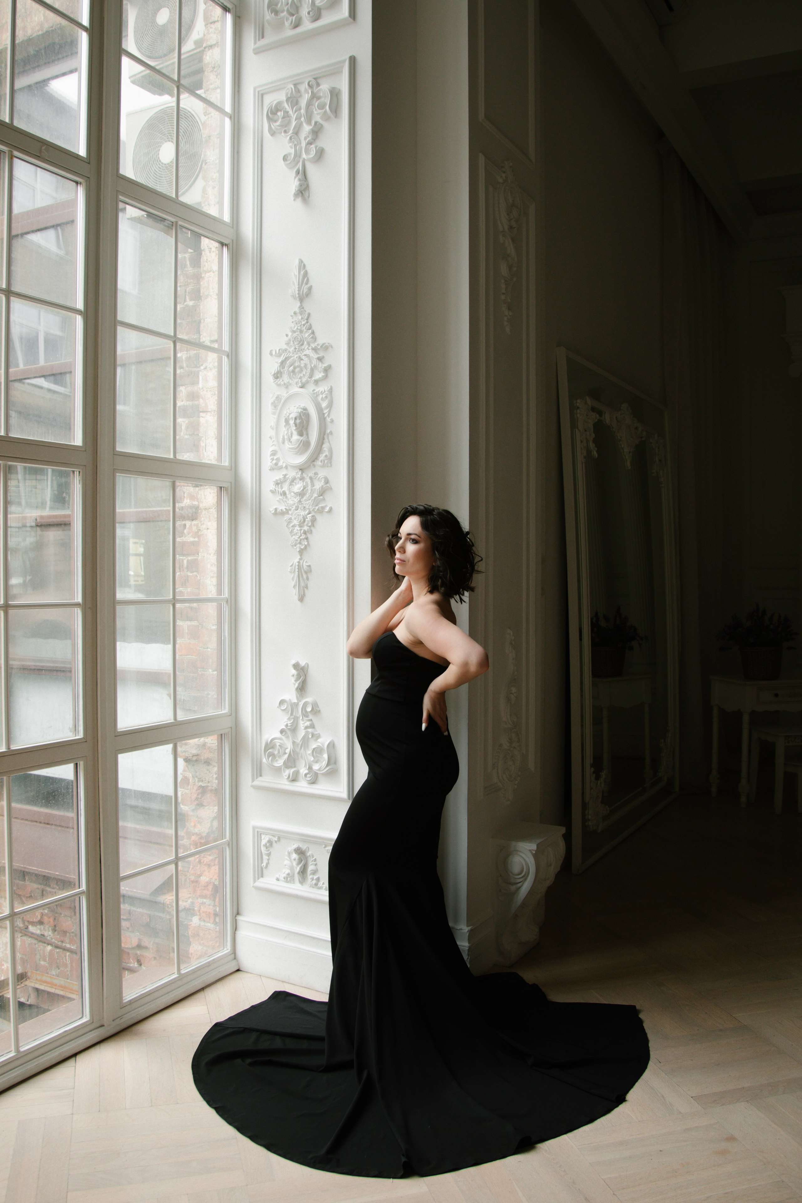 Чёрное платье. Свадебный и семейный фотограф Анастасия Романова в Москве и Московской области