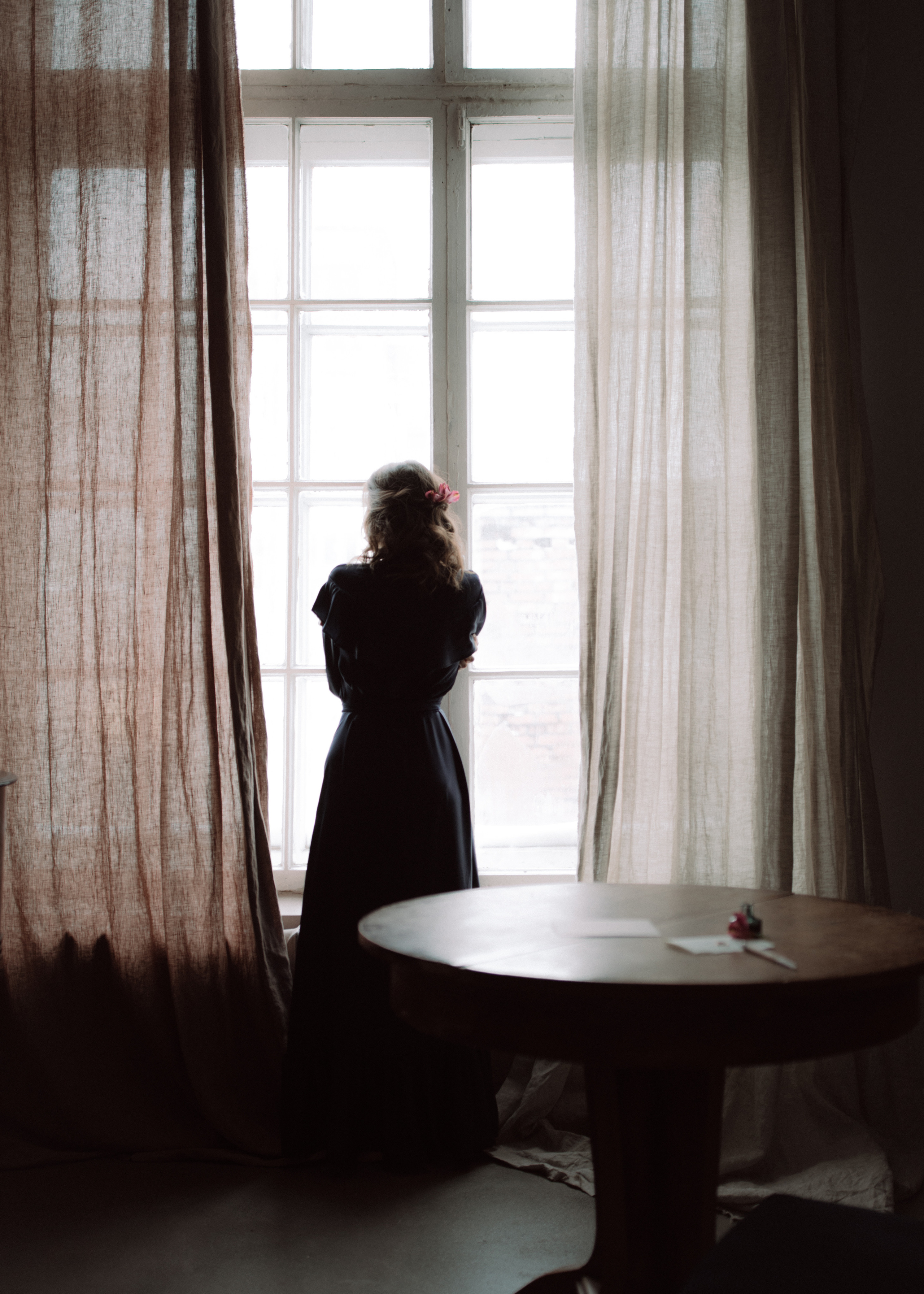 Фотосессия в студии в зимнее время без елки. Фотограф Санкт-Петербург женский портрет Екатерина Коваль