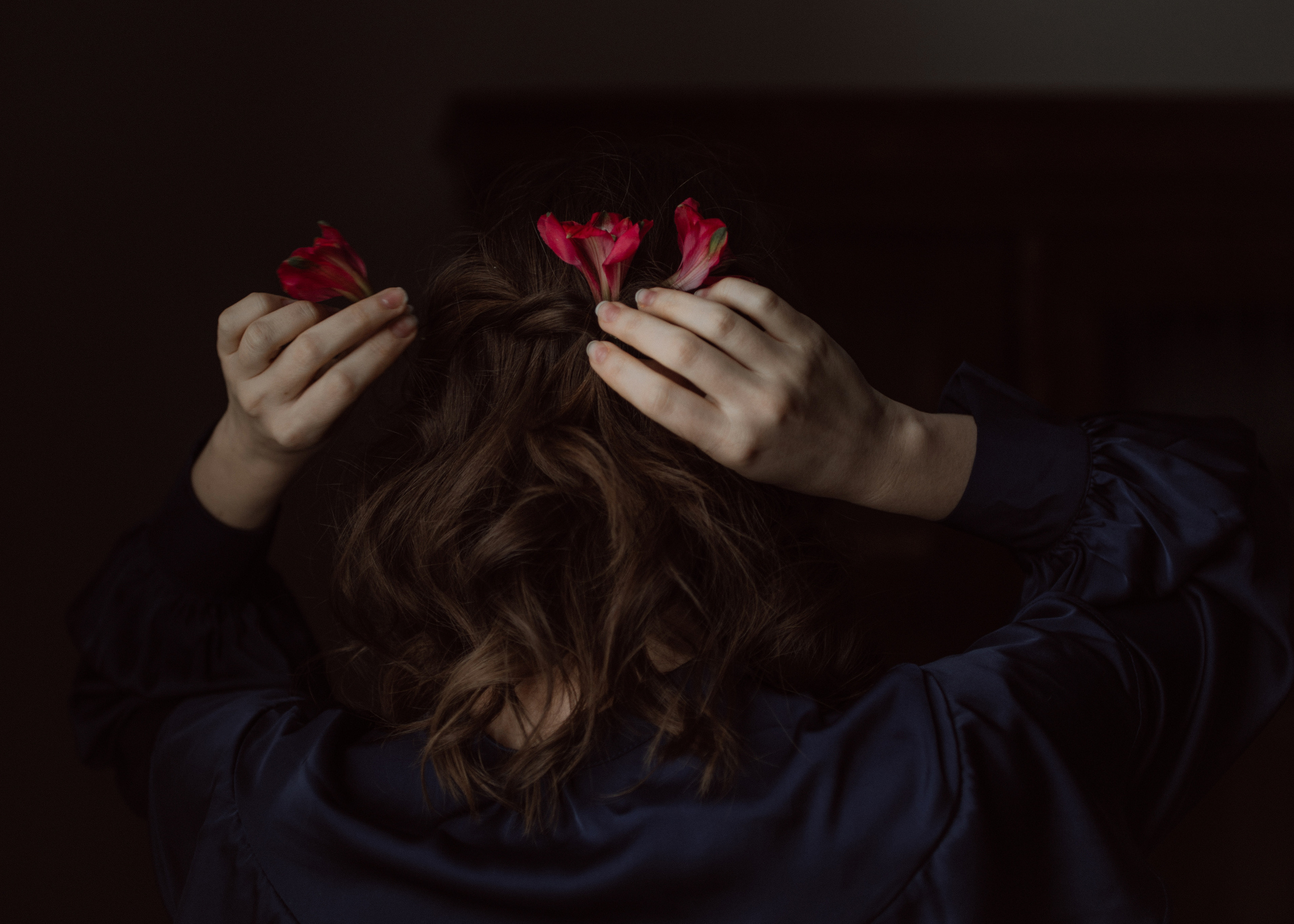 Фотосессия в студии в зимнее время без елки. Фотограф Санкт-Петербург женский портрет Екатерина Коваль