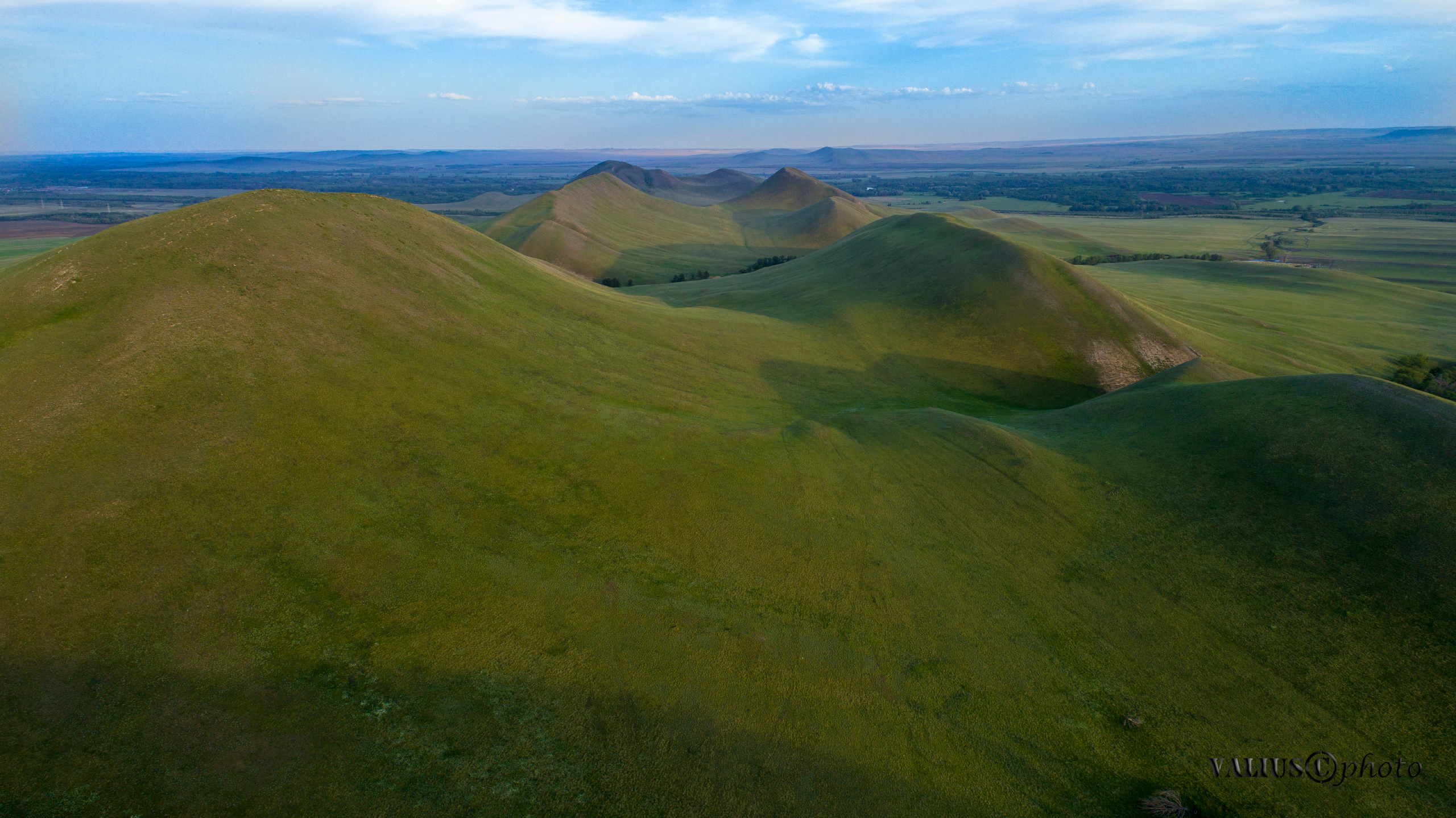 Долгие горы. Оренбургская область. Закат. Урал.