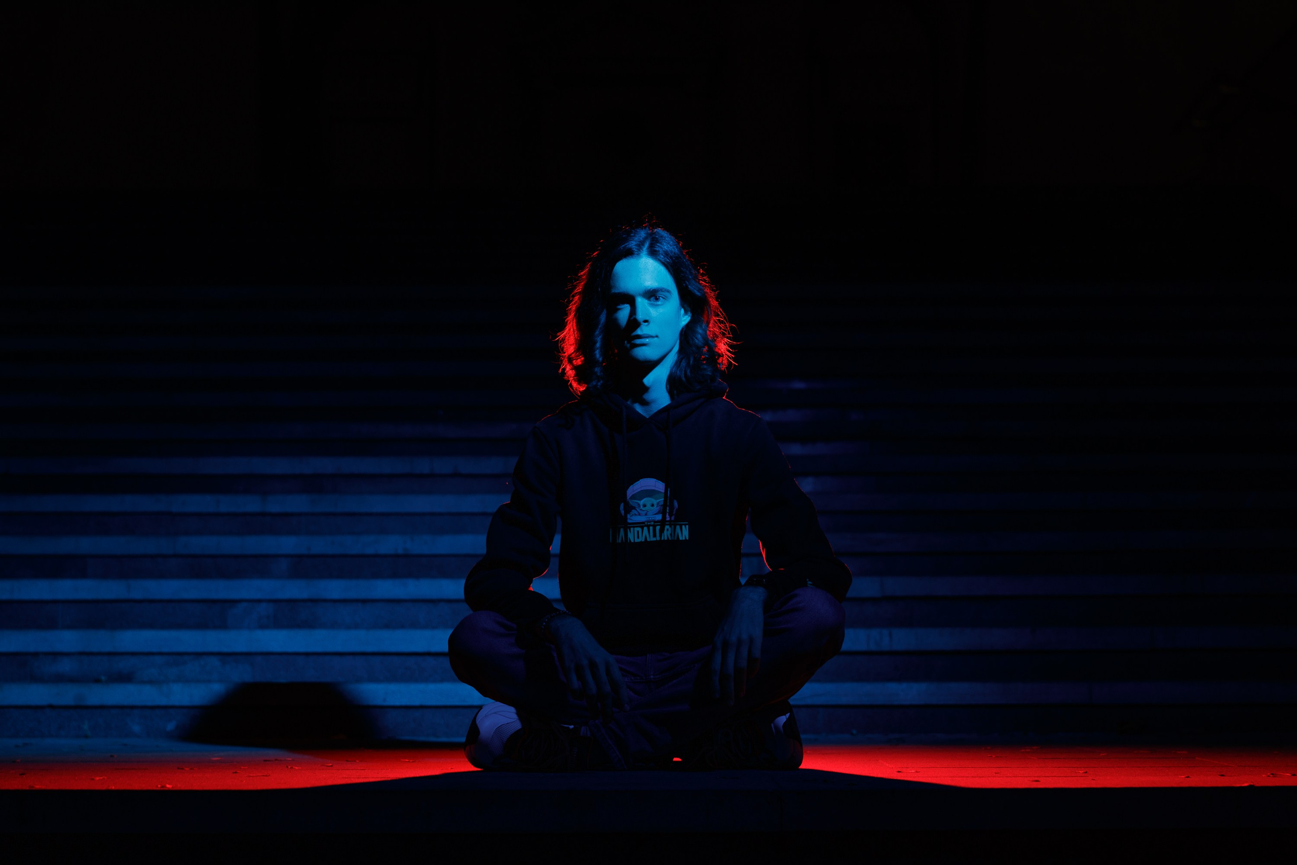 Фотосессия с неоновым светом и вспышками. Свадебный и портретный фотограф в Воронеже Нестеренко Илья