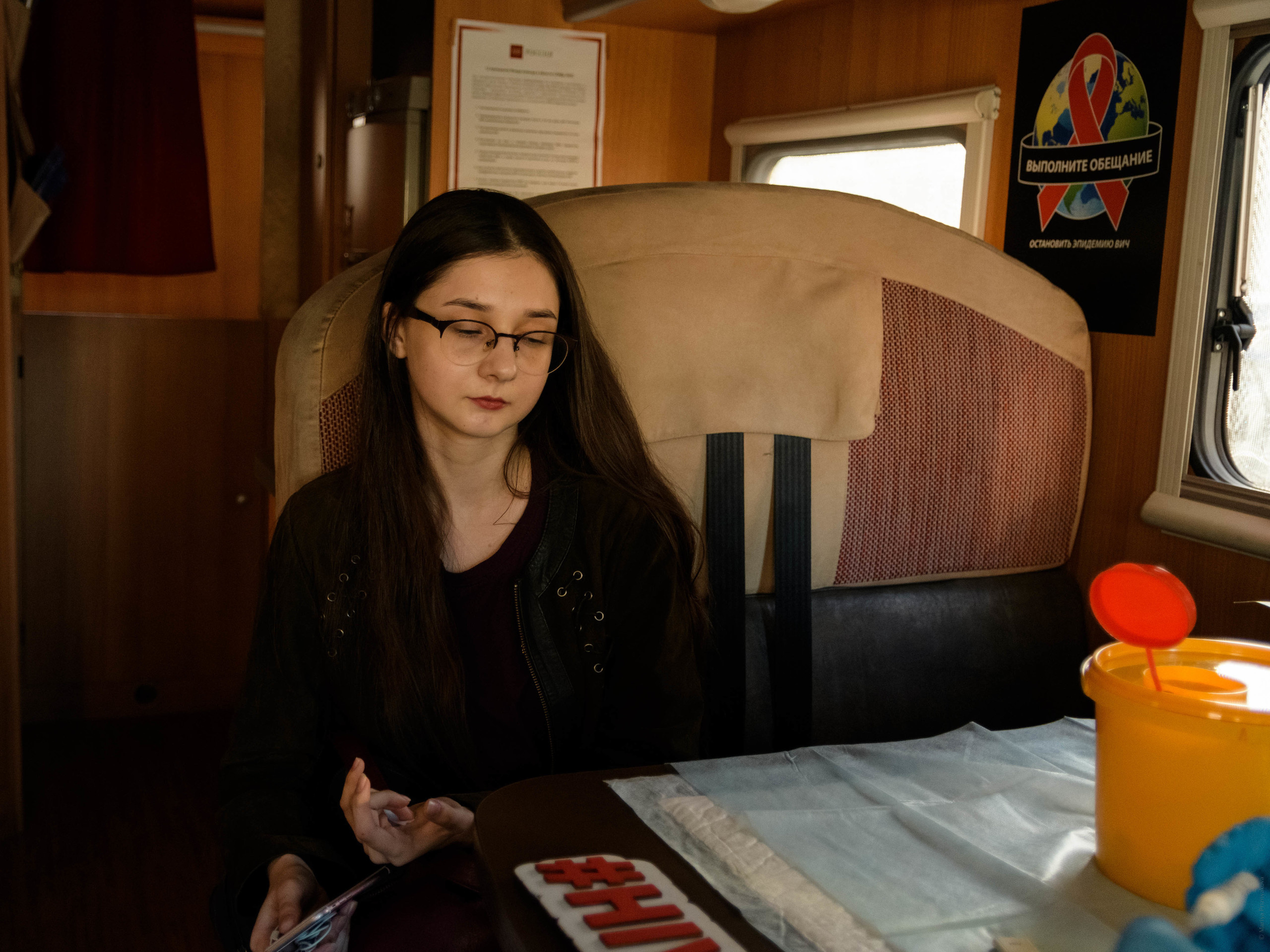 Передвижной пункт тестирования на ВИЧ. Семейный и индивидуальный фотограф Life style в Санкт-Петербурге Мария