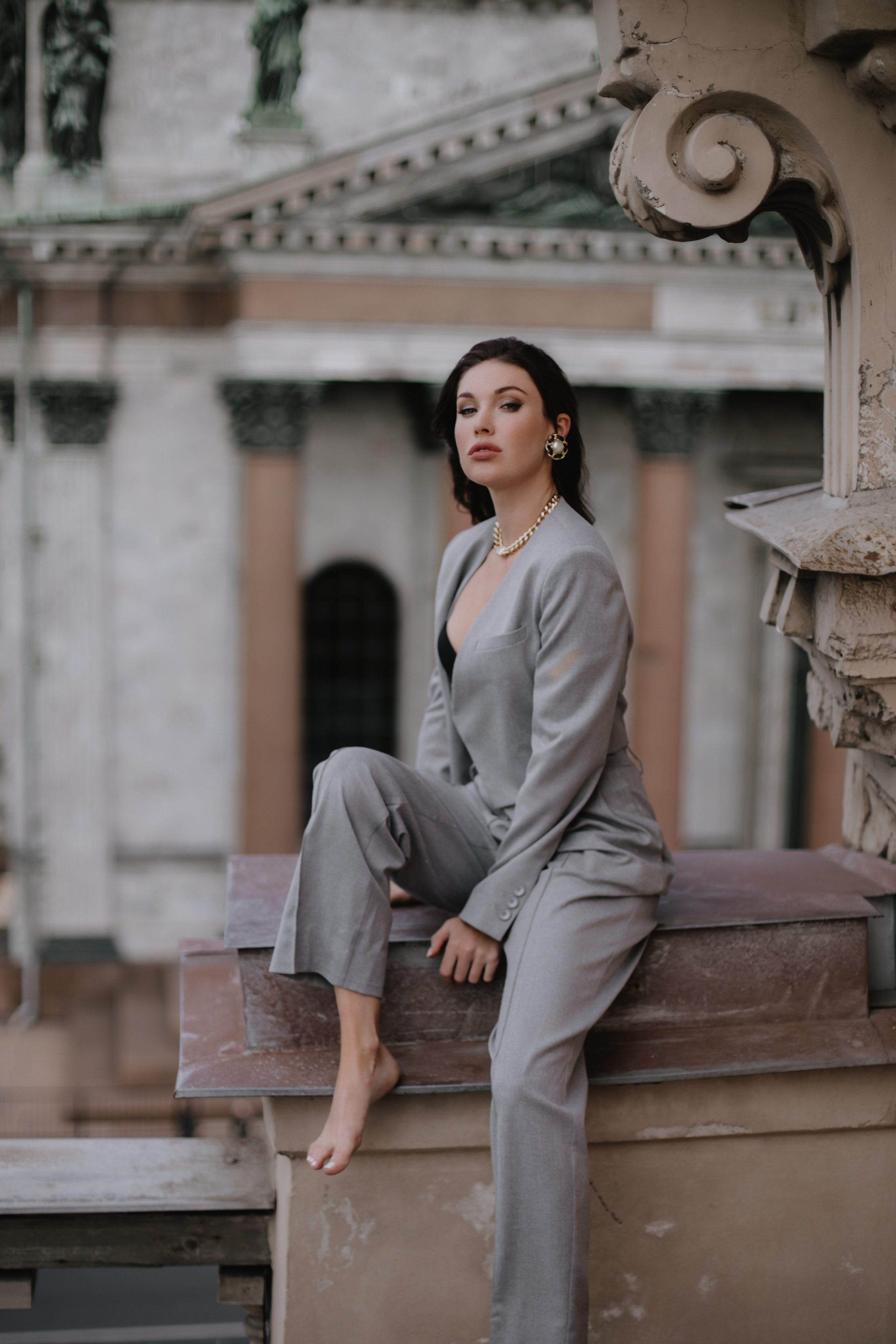 Вероника (съемка на крыше). Фотограф в Москве и Санкт-Петербурге Дарина