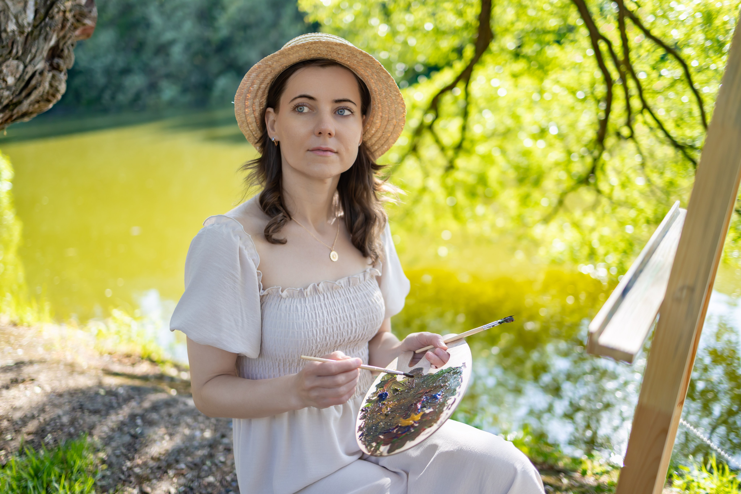 Фотосессия в стиле «Художница». Репортажный, семейный и студийный фотограф в Москве Демин Алексей
