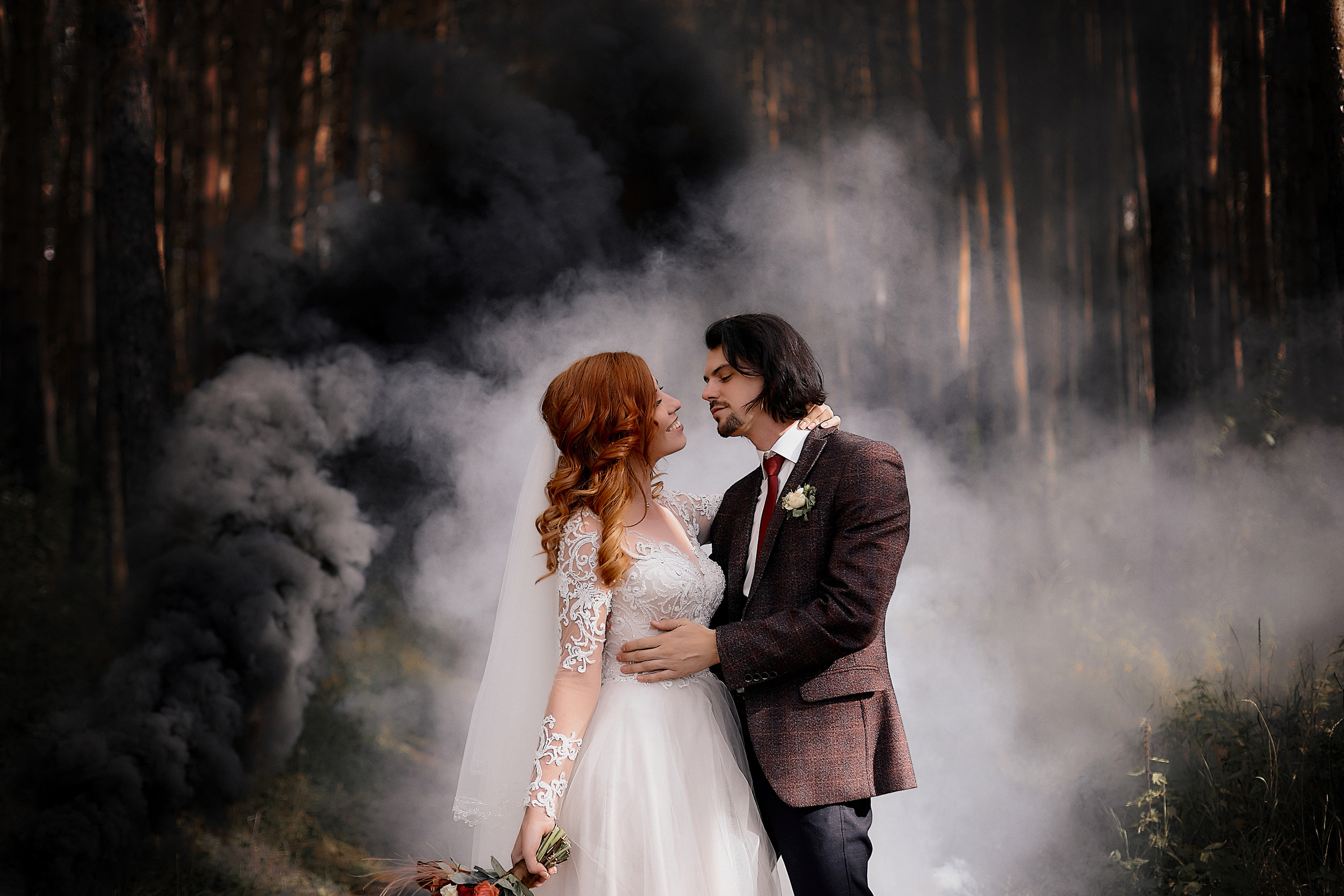 Свадебная фотосессия в лесу. Свадебный и семейный фотограф в Магнитогорске Женя Иванова