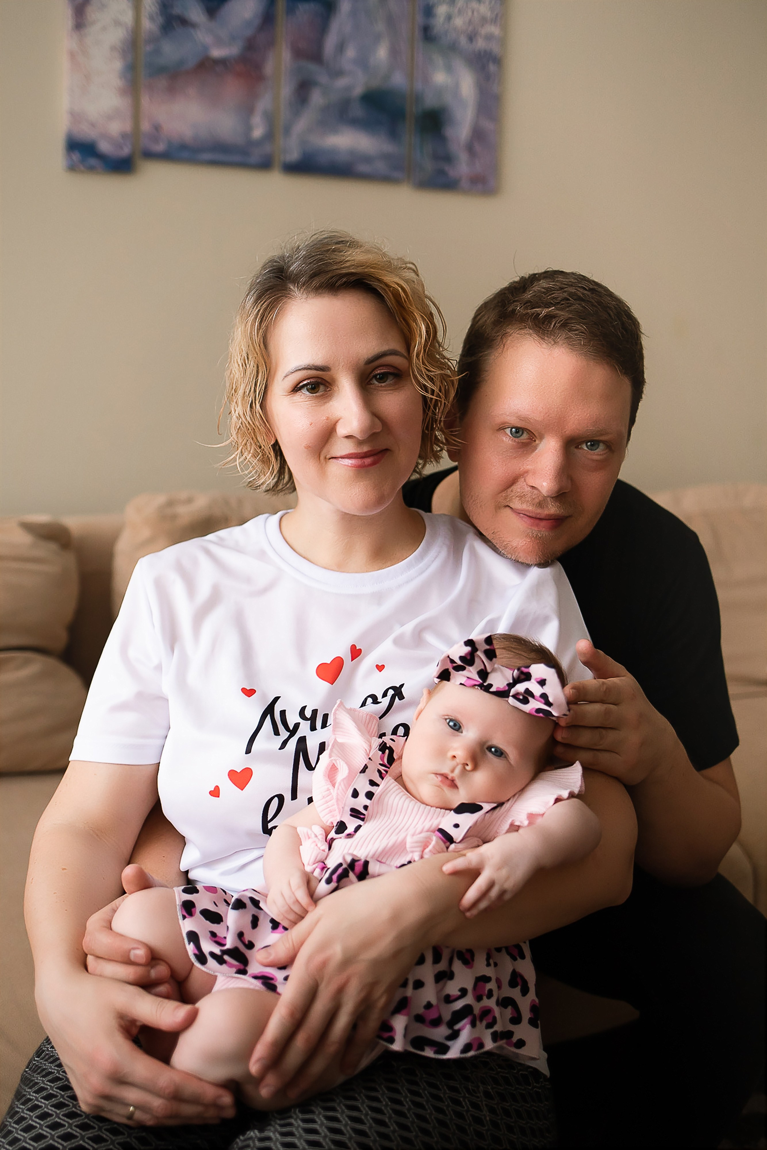 Домашняя, семейная фотосессия. Фотограф новорожденных в Новосибирске