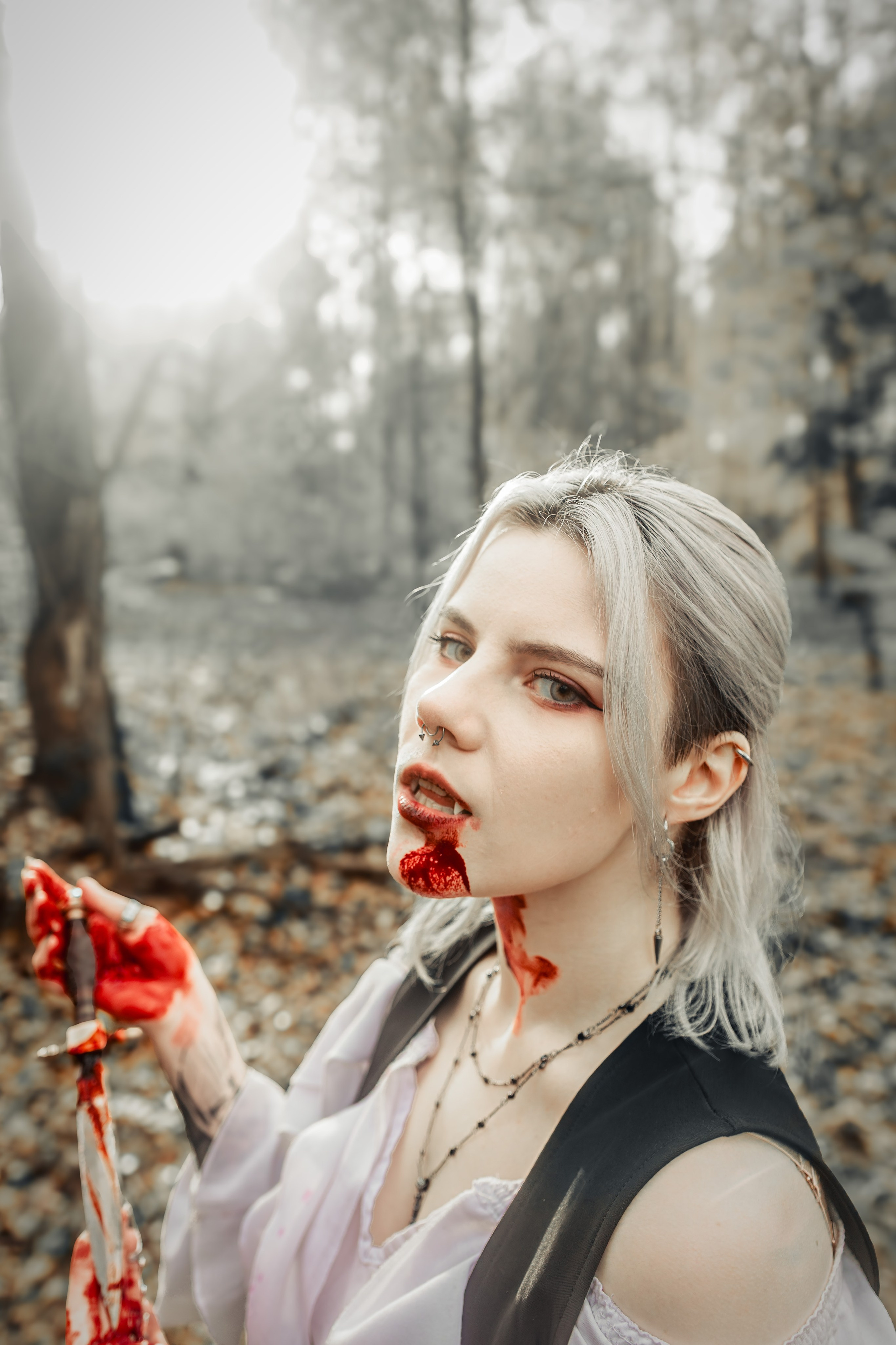 Фотосессия Вампиры в лесу