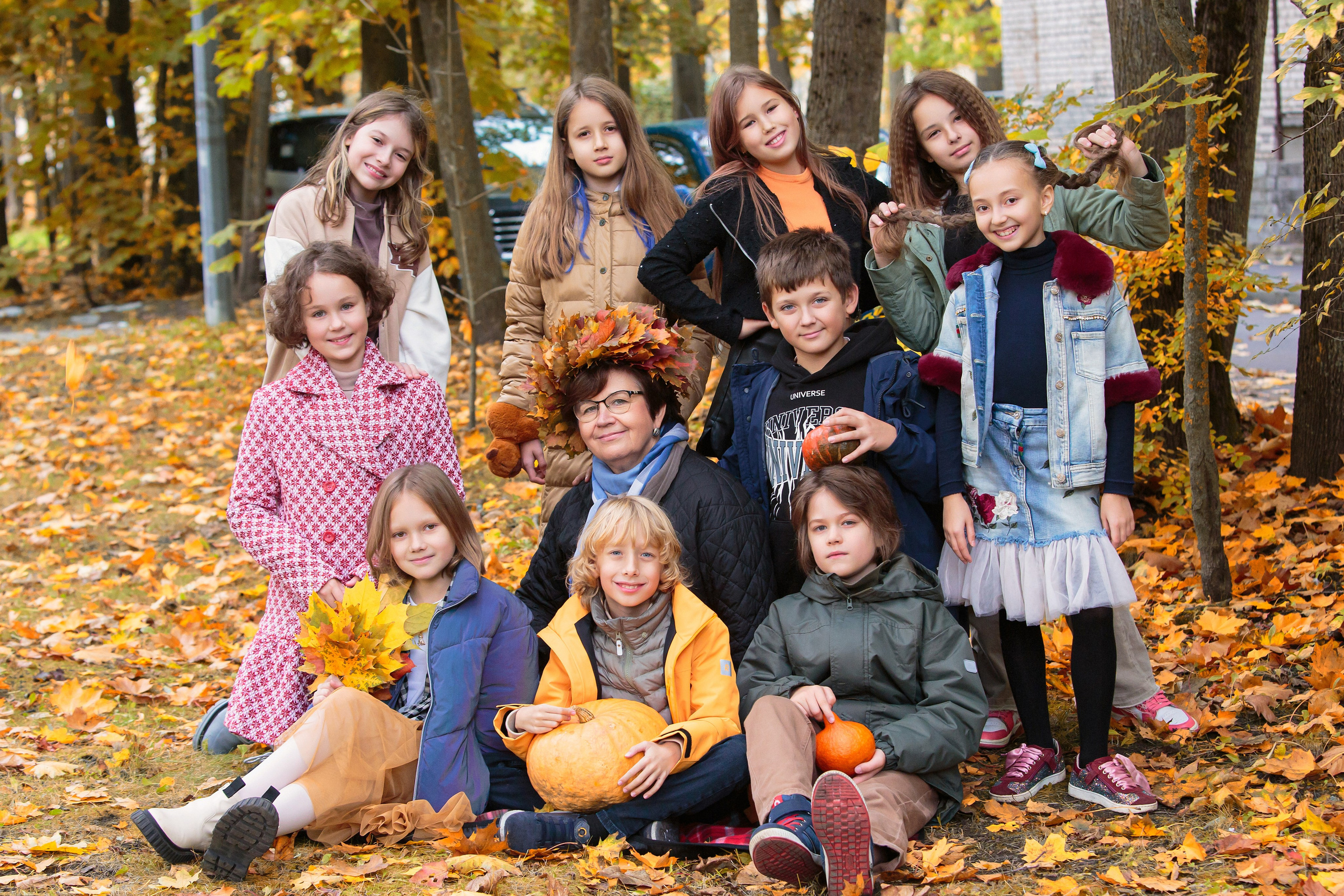 Осень. Начальная школа. Свадебный, семейный, детский фотограф в Санкт-Петербурге