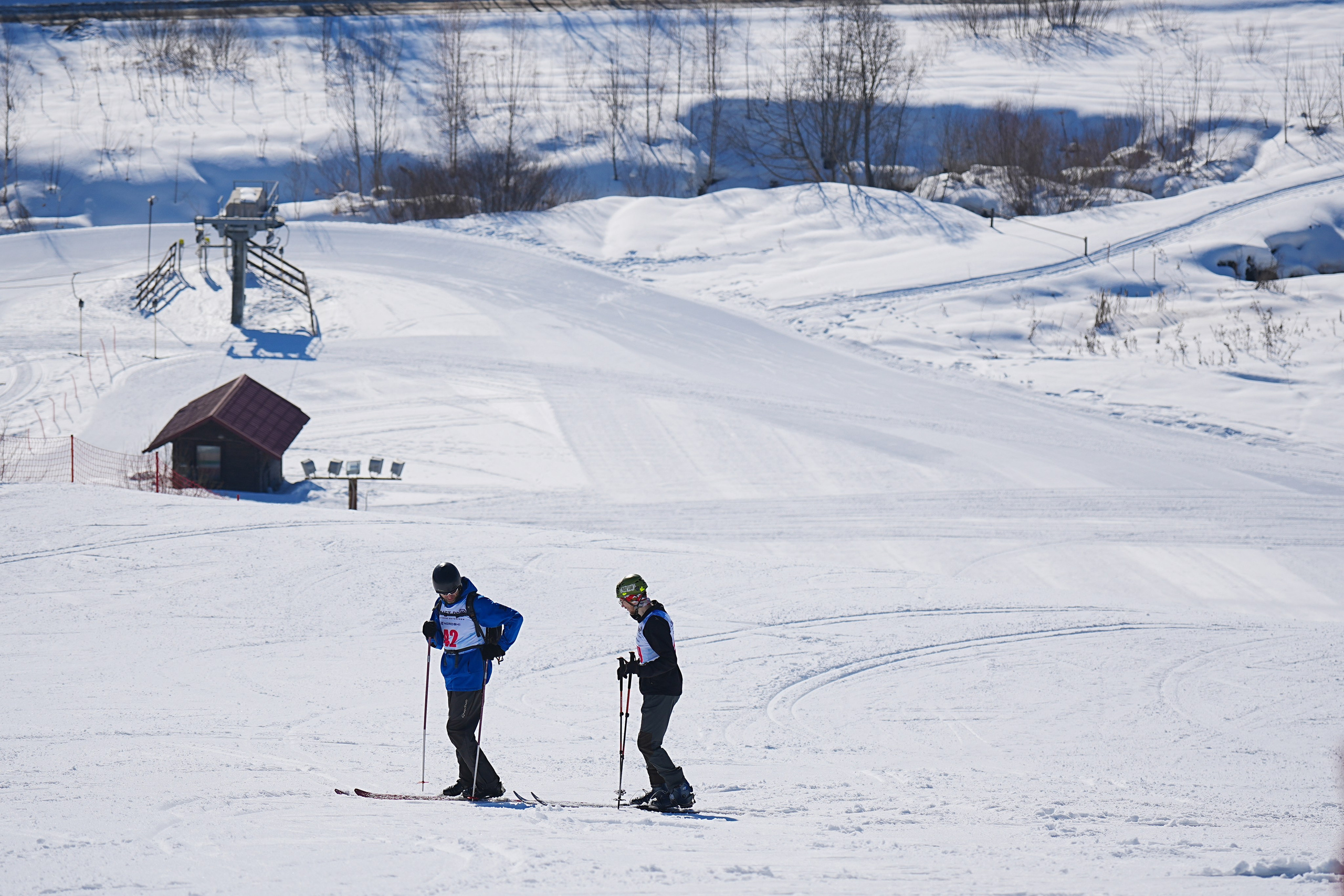 Шуколово. Открытое Первенство МФТИ по горным лыжам. GS, Telemark, 2024. Фотограф Студитский Евгений