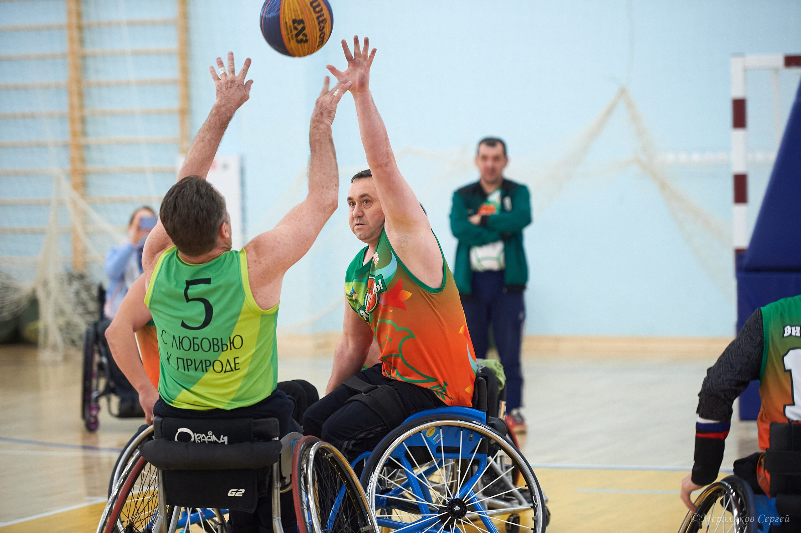 X традиционный Рождественский турнир по баскетболу на колясках. Ижевск. Спортивный репортажный фотограф в Ижевске Сергей Мерзляков