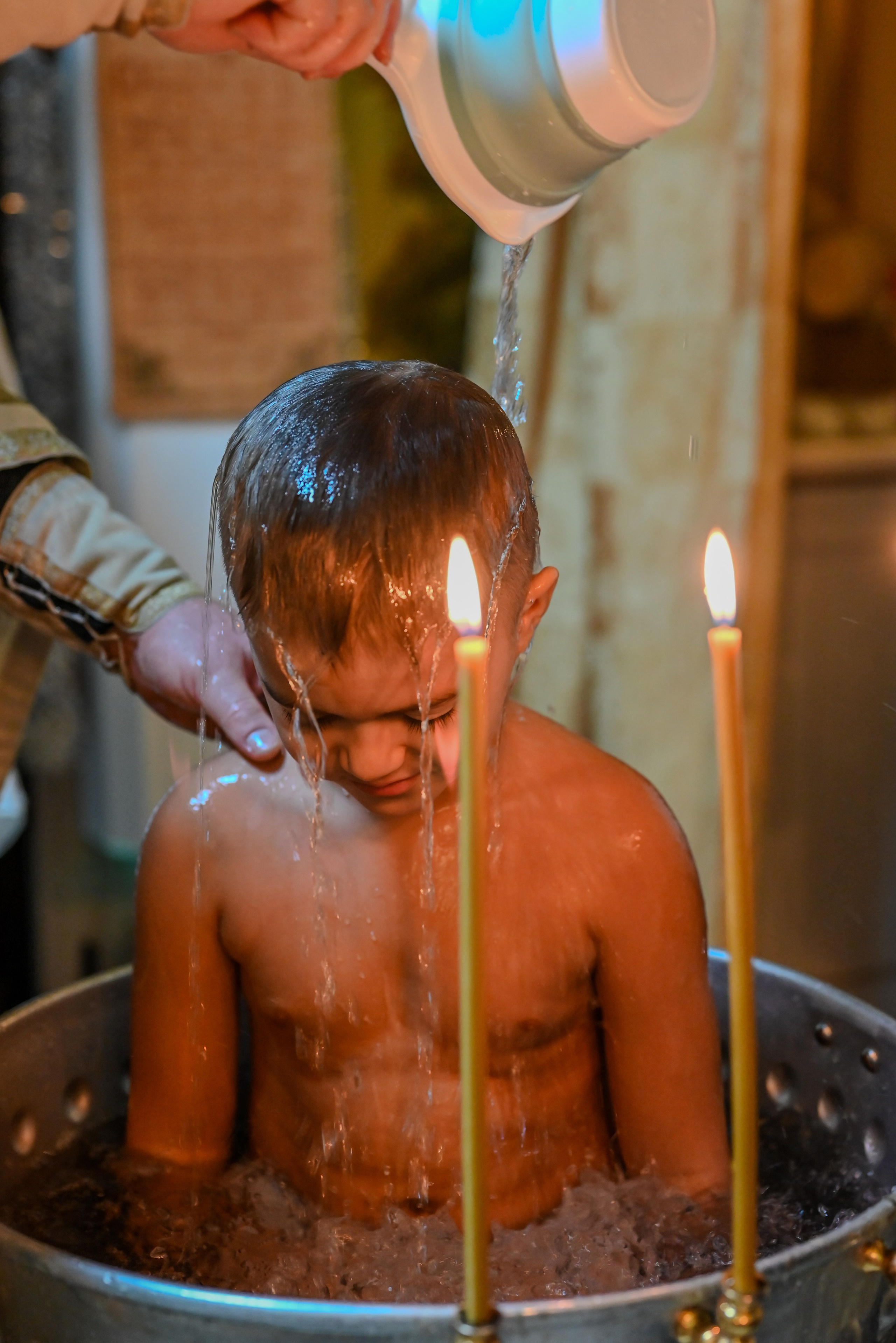 Крещение Совхоз Ленина. Семейный и детский фотограф Москва