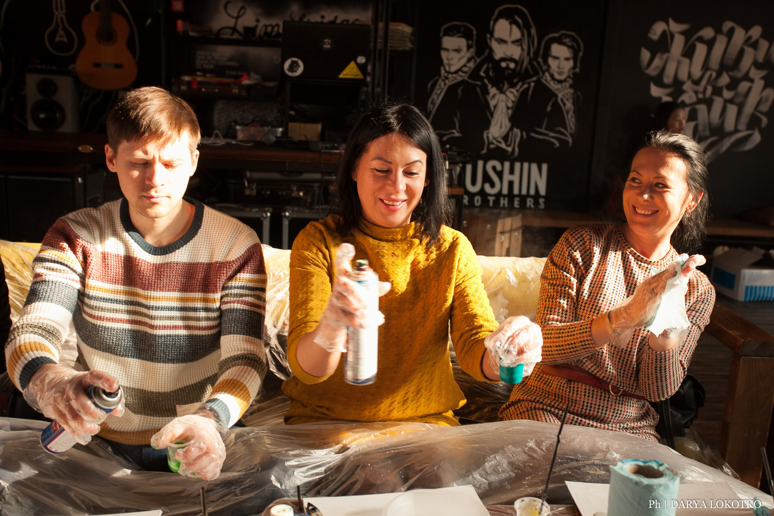 Мастер класс Fluid Art. Фотограф Дарья Локотко в Красноярске