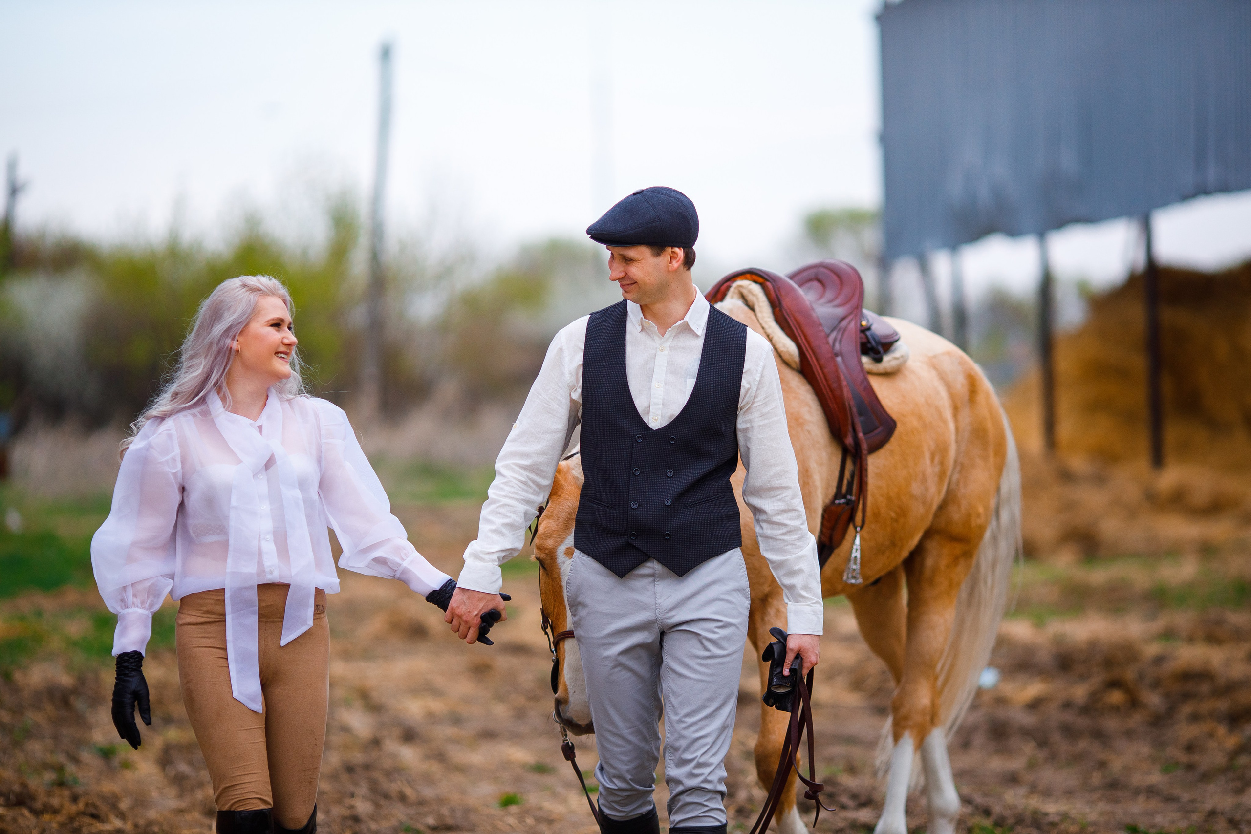 LoveStory с лошадью в Алматы. Свадебный и семейный фотограф в Алматы Алексей Балышев