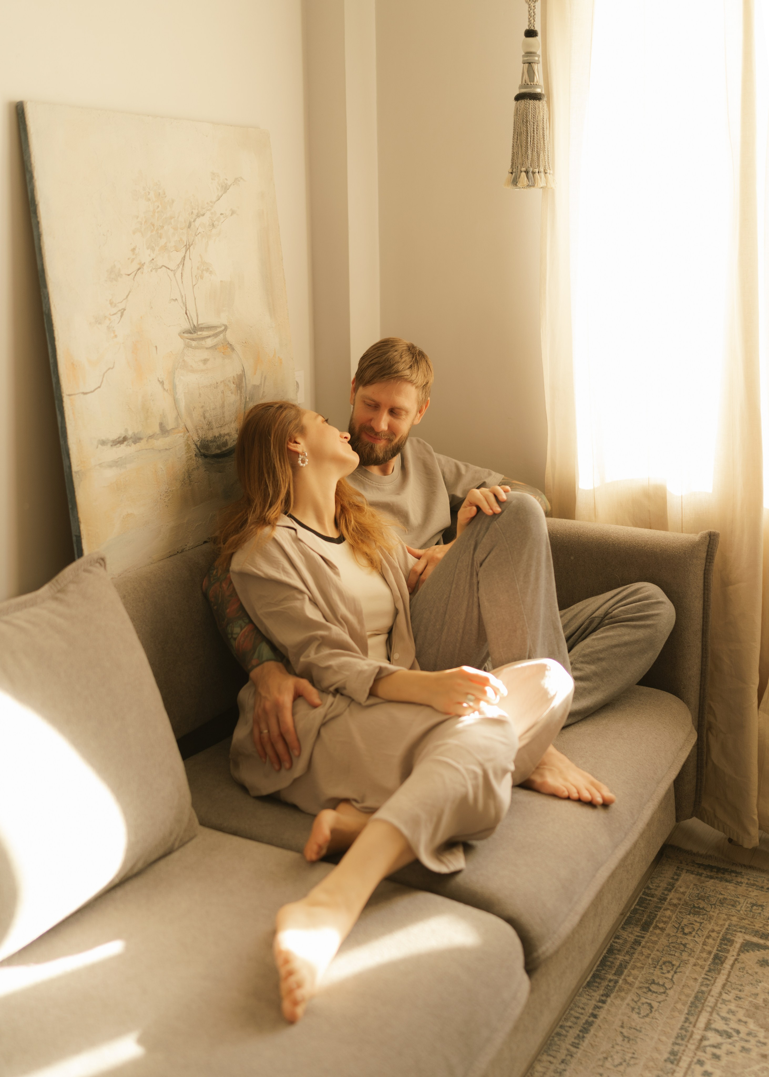 Катя и Андрей | домашняя. Фотограф в Новосибирске Диана Ильиных