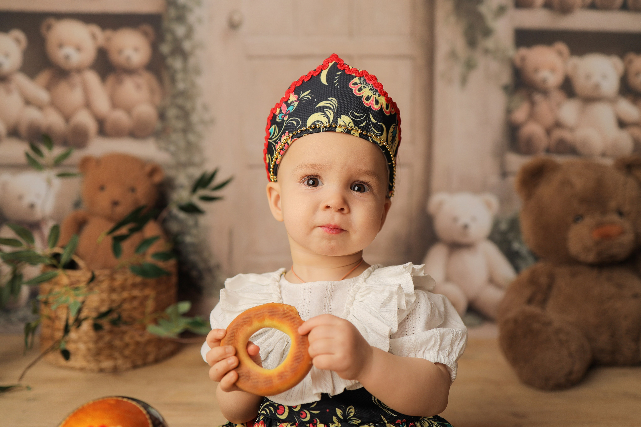Годовасие — девочки. Фотограф новорожденных в Новокузнецке Анна Горошникова